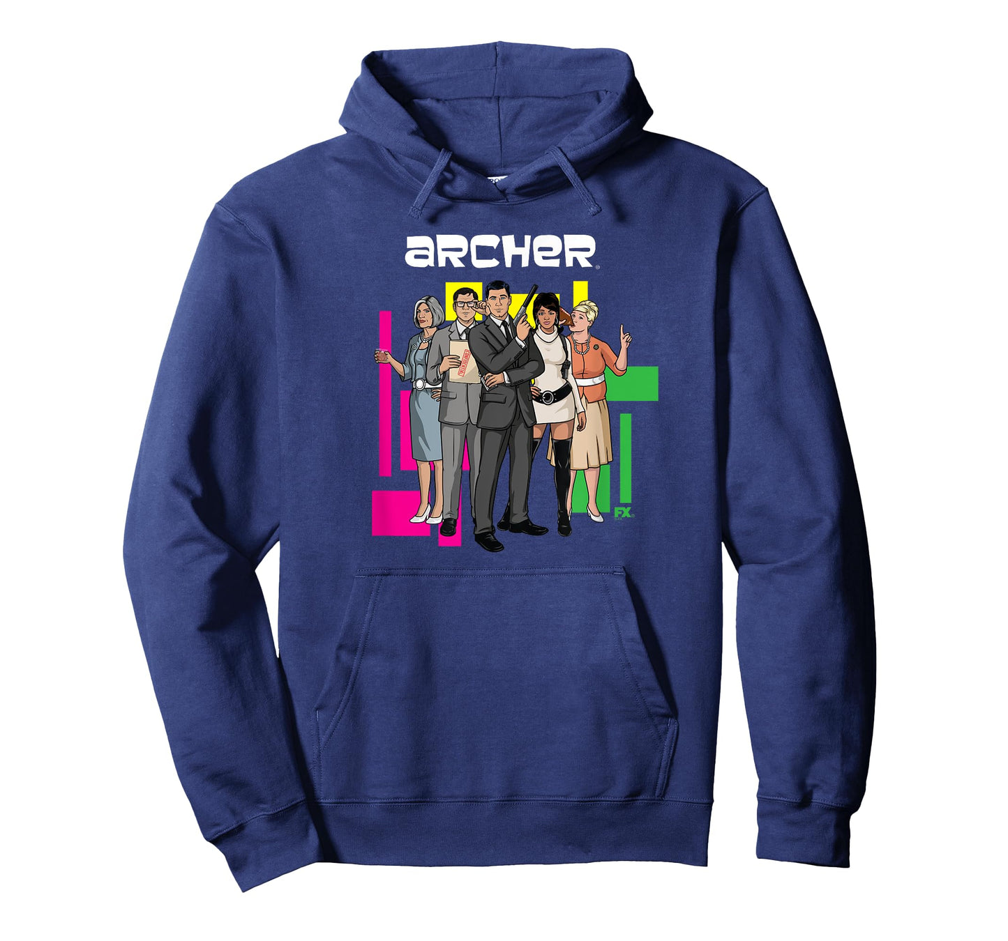 Archer Character Collage Retro 60's Inspired Cartoon T-Shirt
