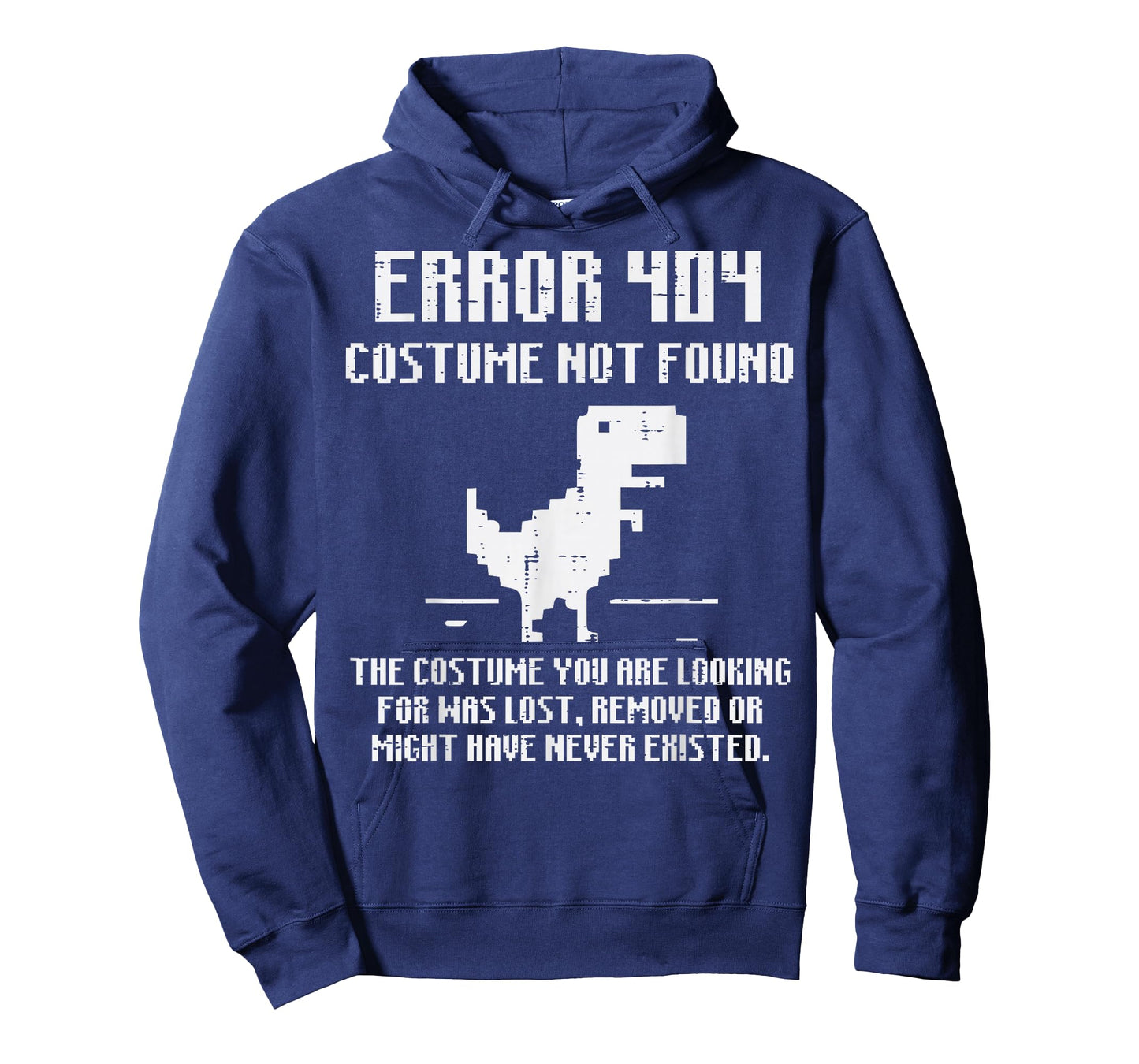 Halloween Dino Error 404 Costume Funny Tech Men Women Kids T-Shirt