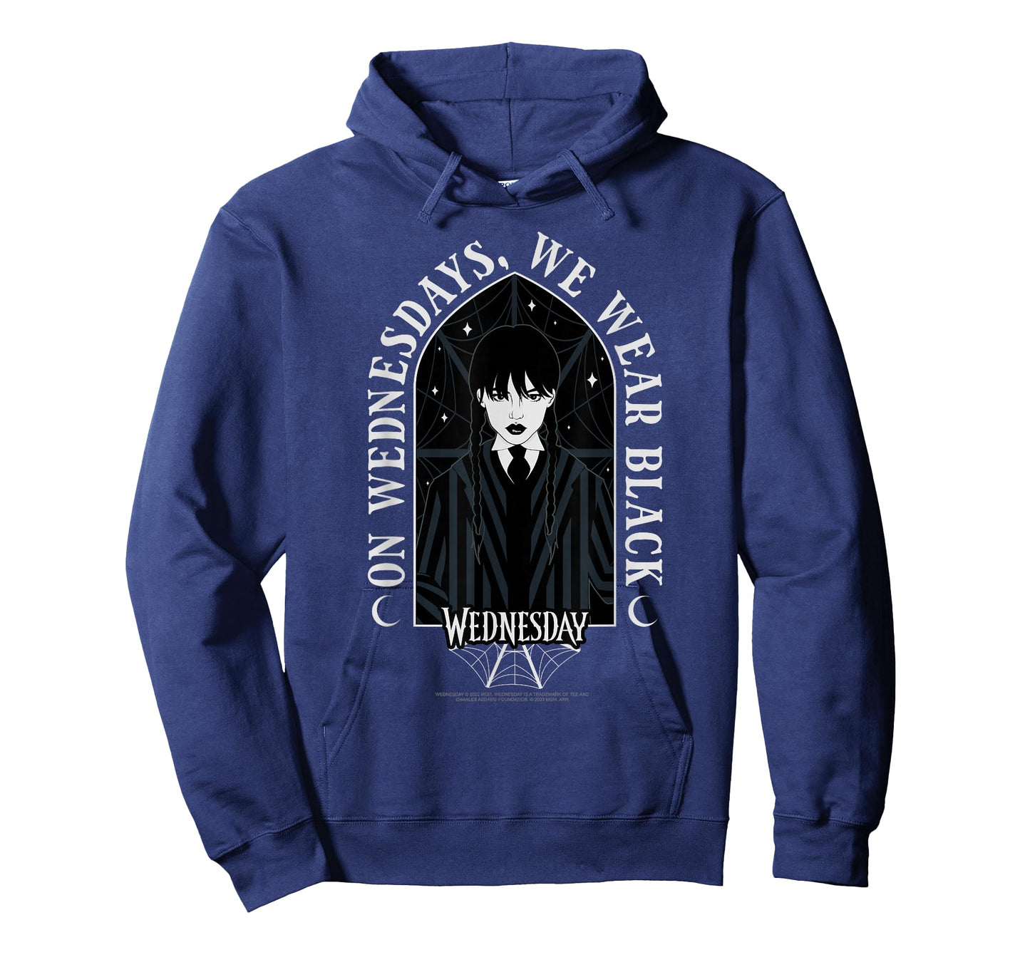 Wednesday On Wednesdays We Wear Black Goth Portrait T-Shirt