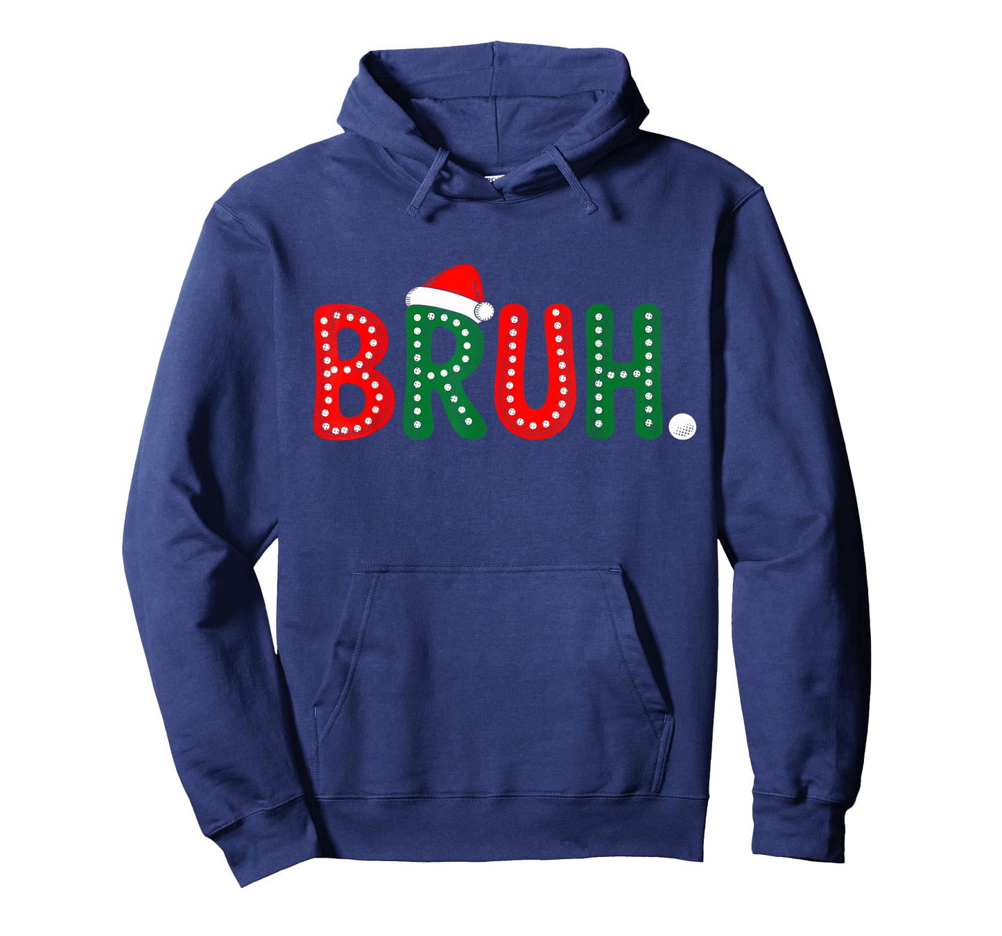 Bruh Funny Christmas Groovy Teens Boys Kids Xmas Pajamas T-Shirt