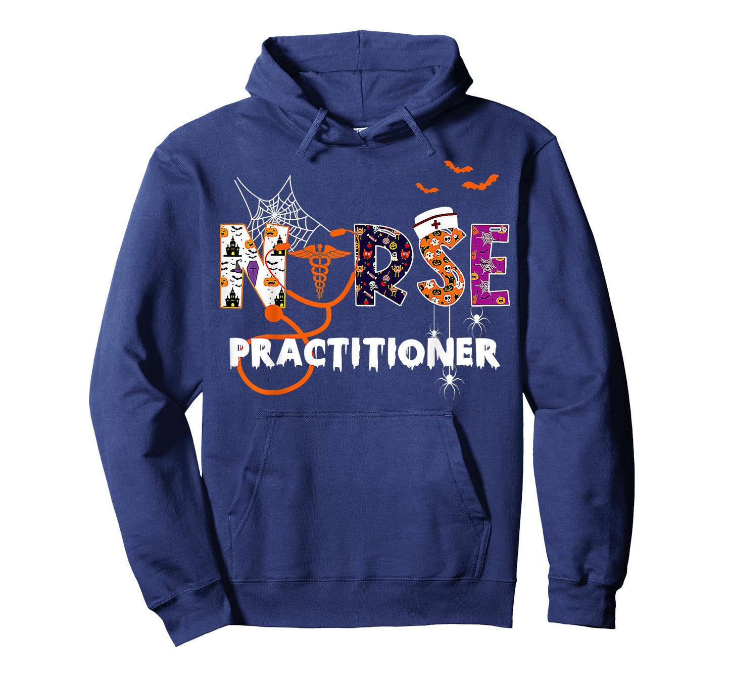 NP Nurse Practitioner Spooky Season Funny Halloween Nursing T-Shirt