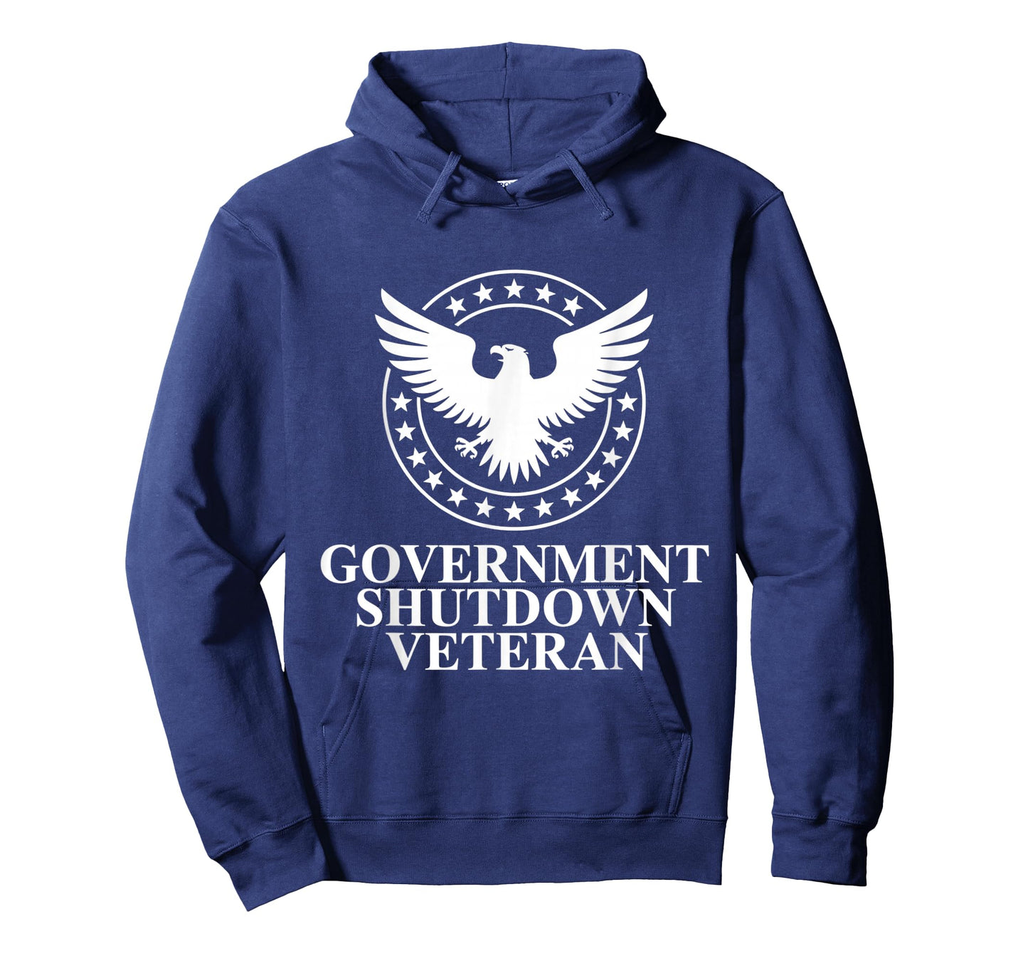 Government Shutdown Veteran Eagle Patriotic Political Humor T-Shirt
