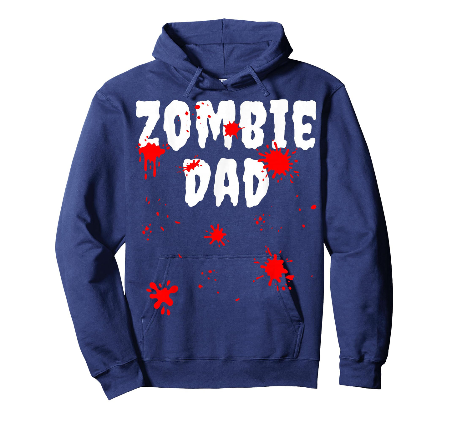Zombie Dad Spooky Ghost Blood Splatter Halloween Father T-Shirt