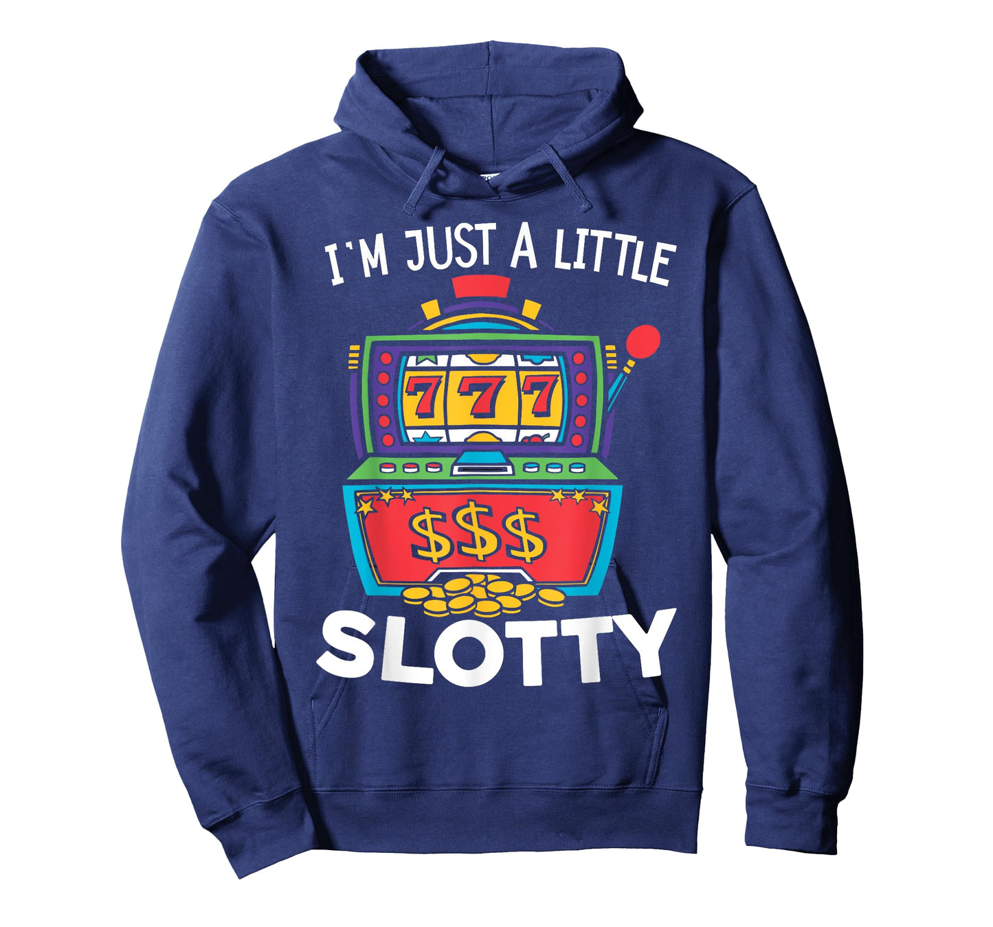 Just A Little Slotty Casino Gambling Roulette Slot Machine T-Shirt