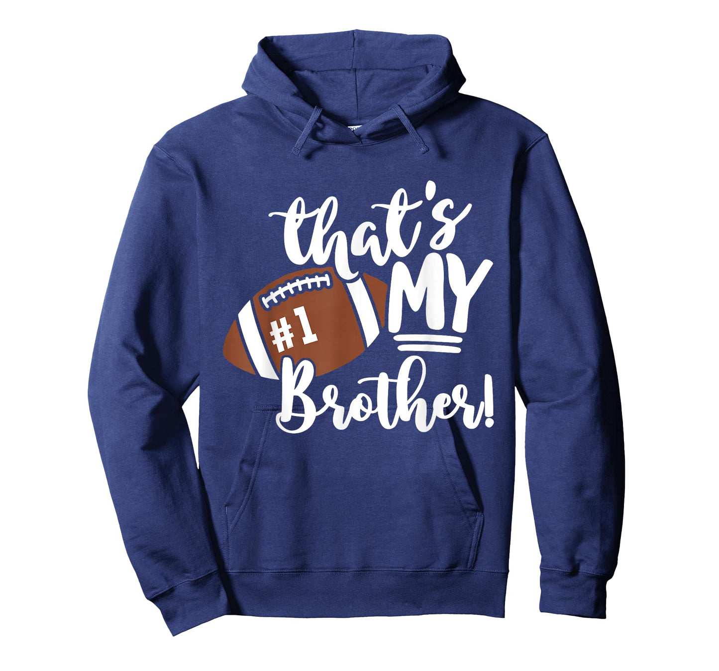 That's My Brother Football 1 Jersey Number Vintage Mom Dad T-Shirt