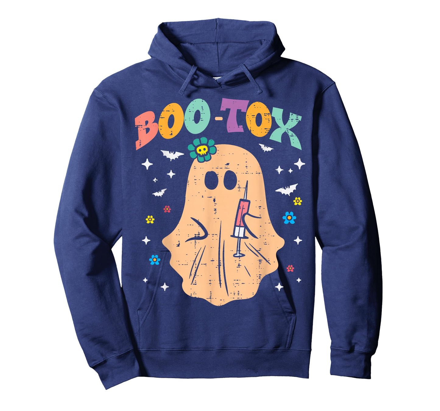 Halloween Botox Ghost Boo Tox Retro Costume Groovy Women T-Shirt
