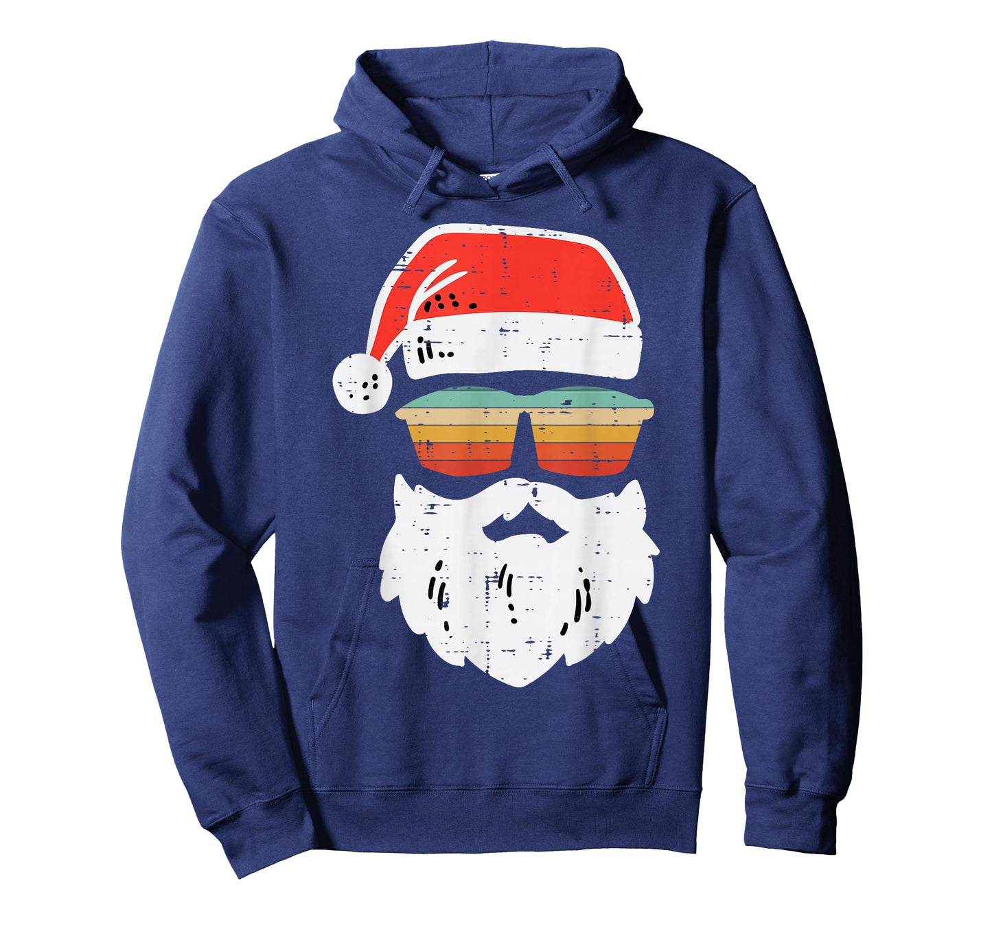 Santa Face Retro Sunglasses Christmas Xmas Men Women Kids T-Shirt