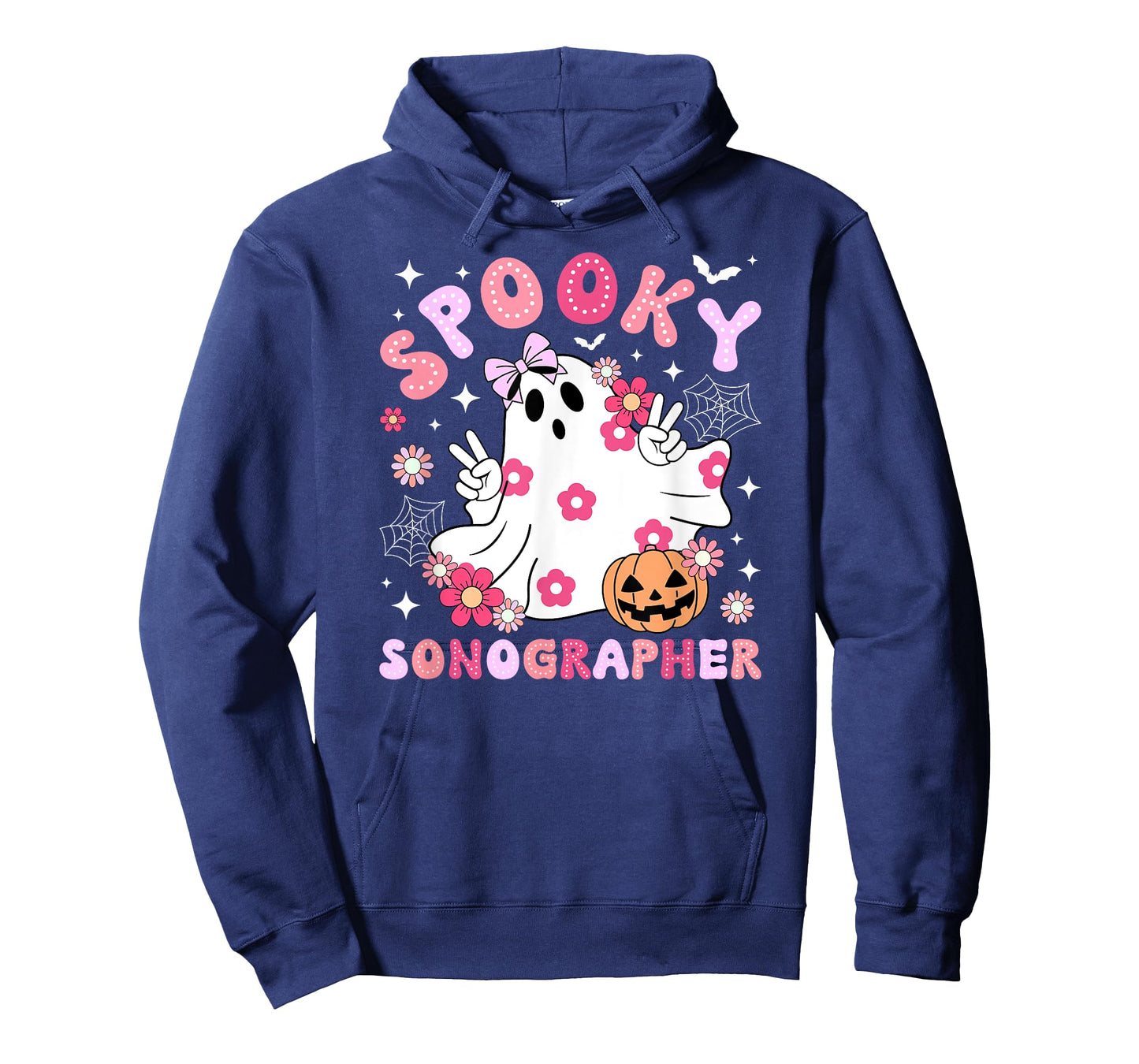 Spooky Sonographer Halloween Sonography Groovy T-Shirt