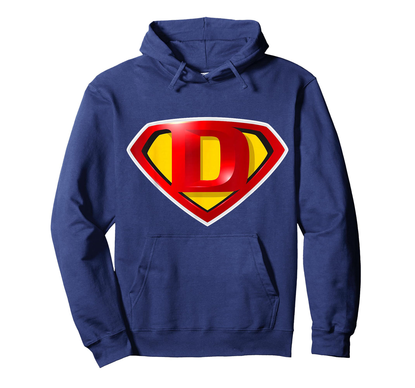 Super D Hero Alphabet Cute Initial Monogram Letter D Logo T-Shirt