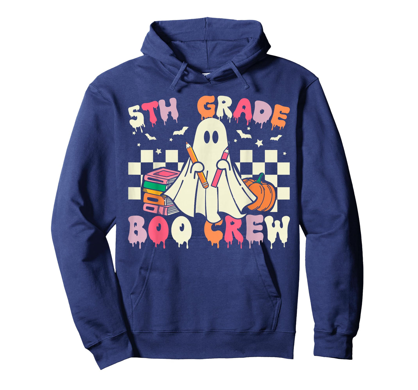 5th Grade Boo Crew Retro Ghost Halloween Teacher Student T-Shirt