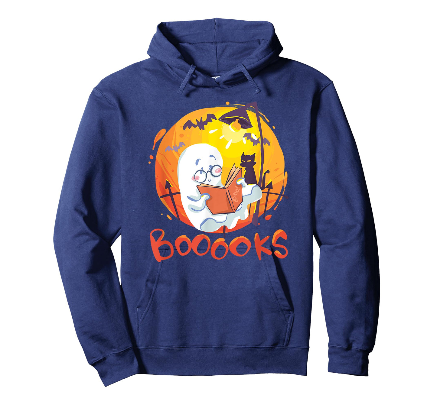 Booooks Ghost Funny Halloween Teacher Book Library Reading T-Shirt