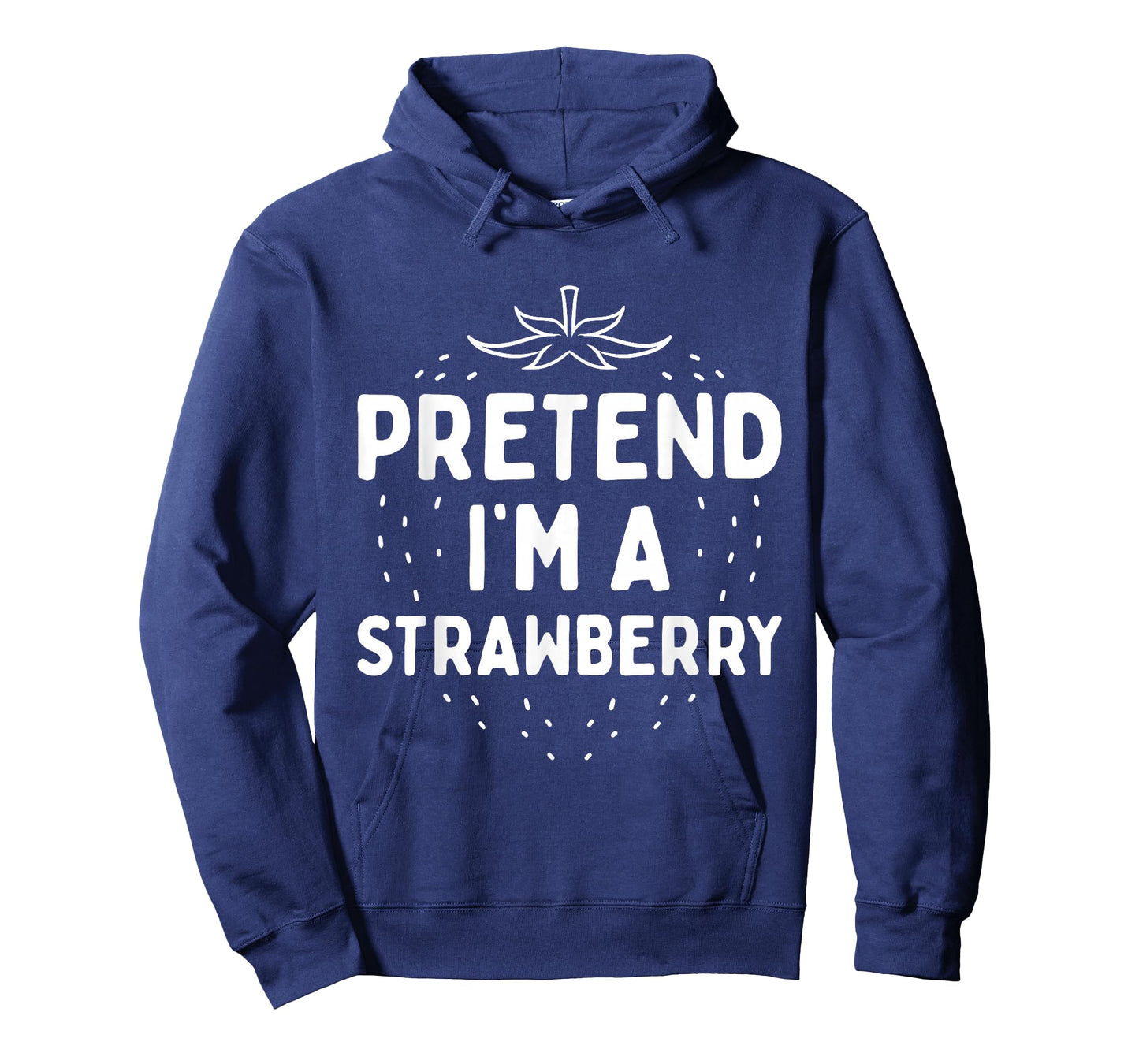 Pretend I'm A Strawberry Funny Lazy Red Halloween Costume T-Shirt