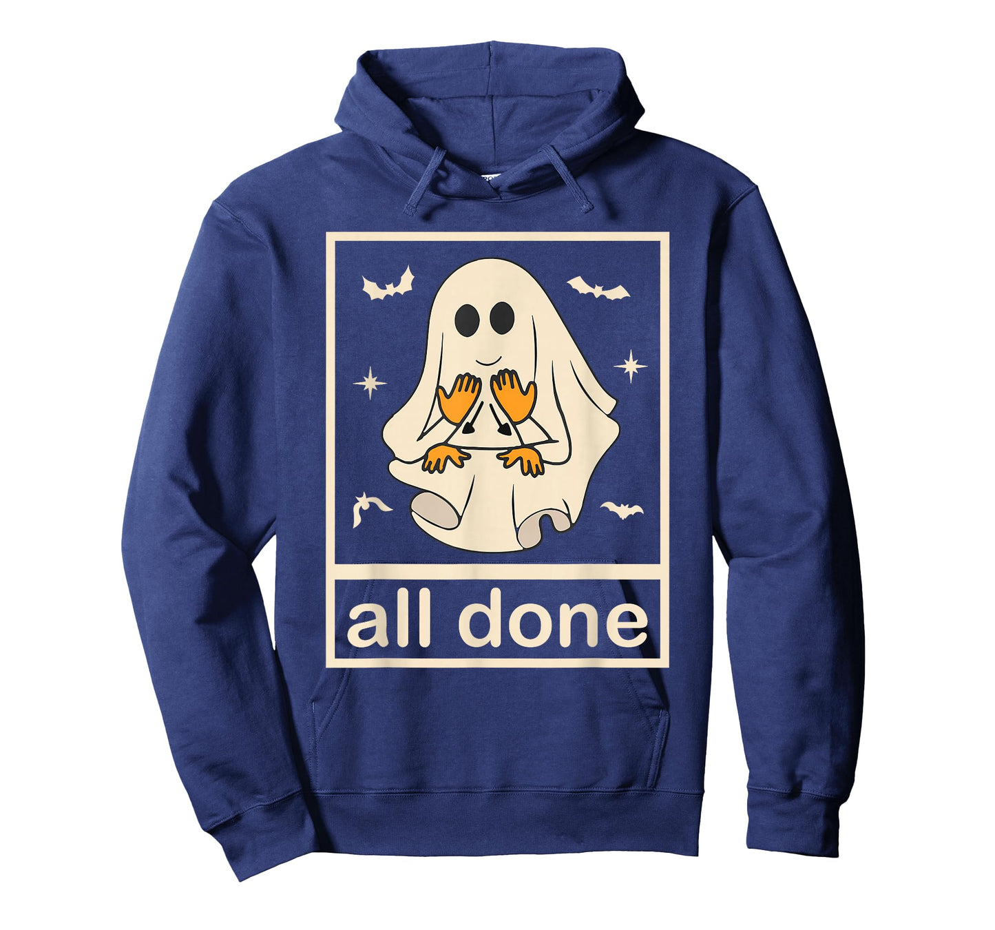 All Done Sign Language Ghost Speech Pathology Teacher T-Shirt