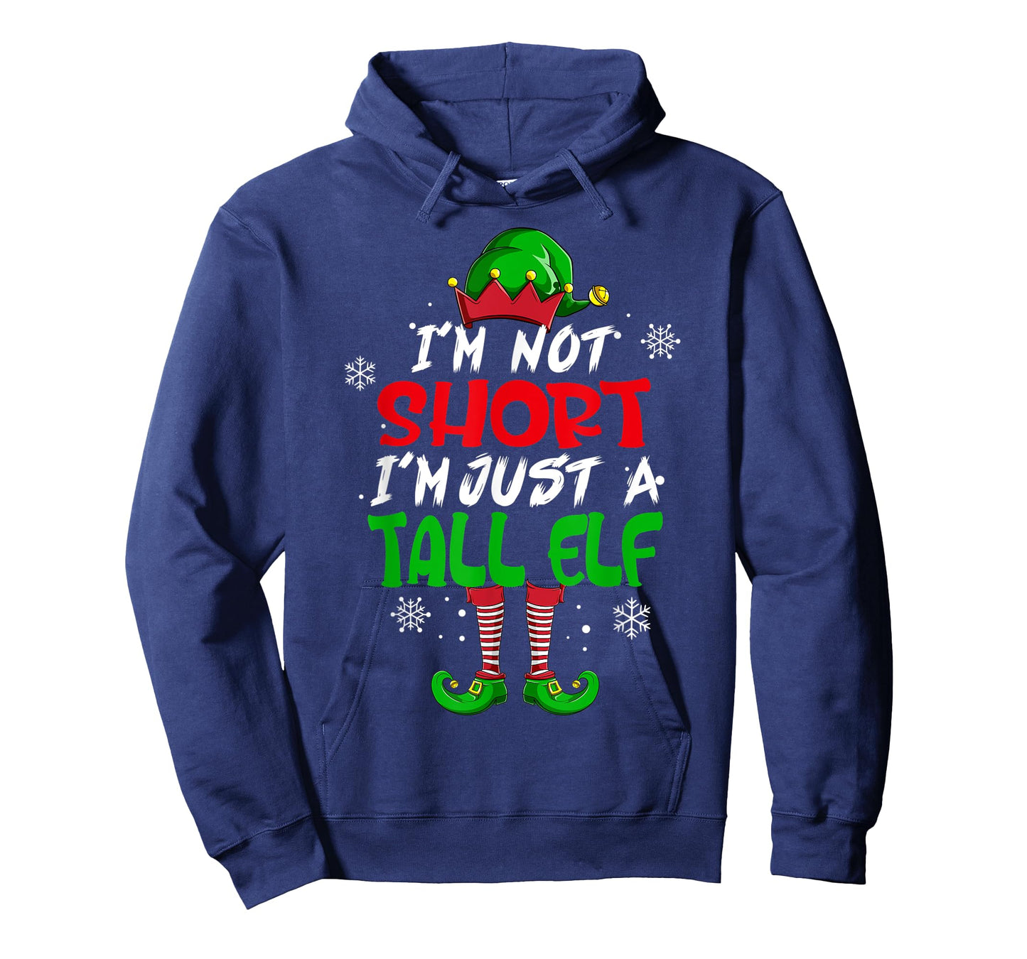 Cute & Funny I'm Not Short I'm Just A Tall Elf Christmas Pun T-Shirt