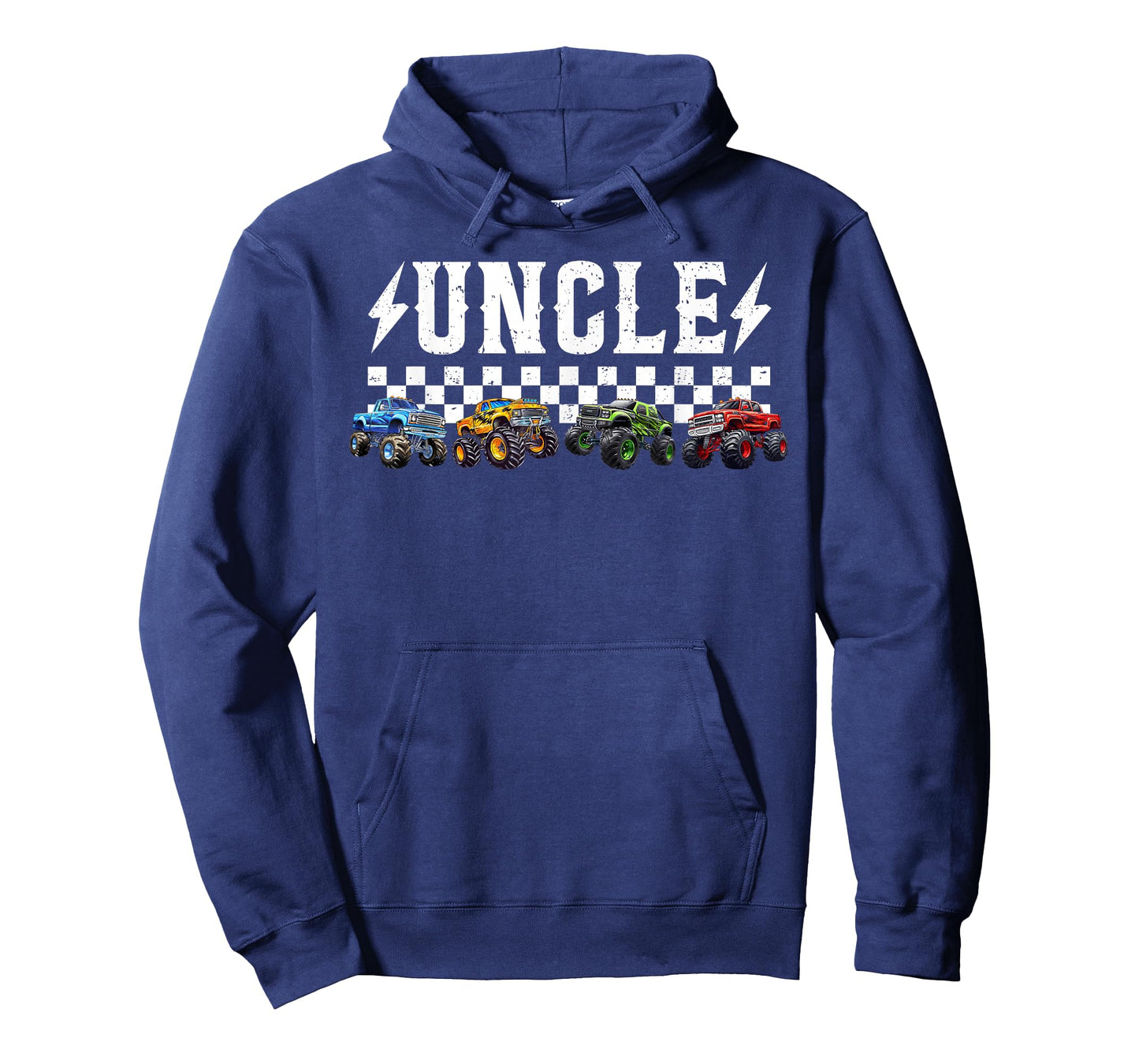 Uncle Retro Monster Truck Family Crew Birthday Matching T-Shirt