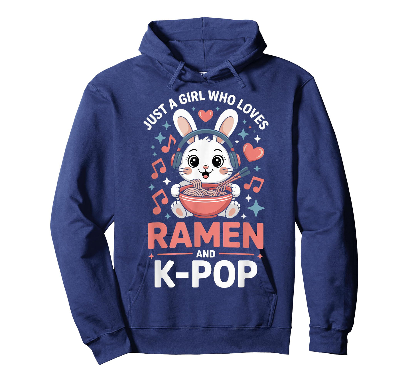 Kawaii Bunny Kpop Just A Girl Who Loves Ramen K Pop Girl T-Shirt