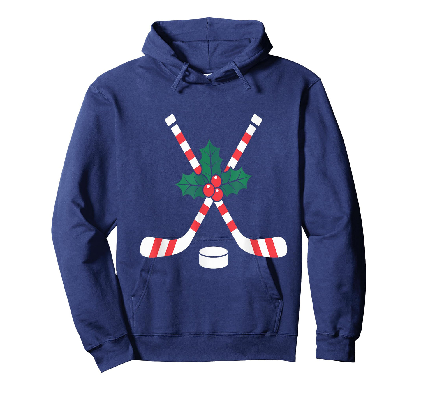 Ice Hockey Christmas Candy Cane Hockey Stick Xmas T-Shirt