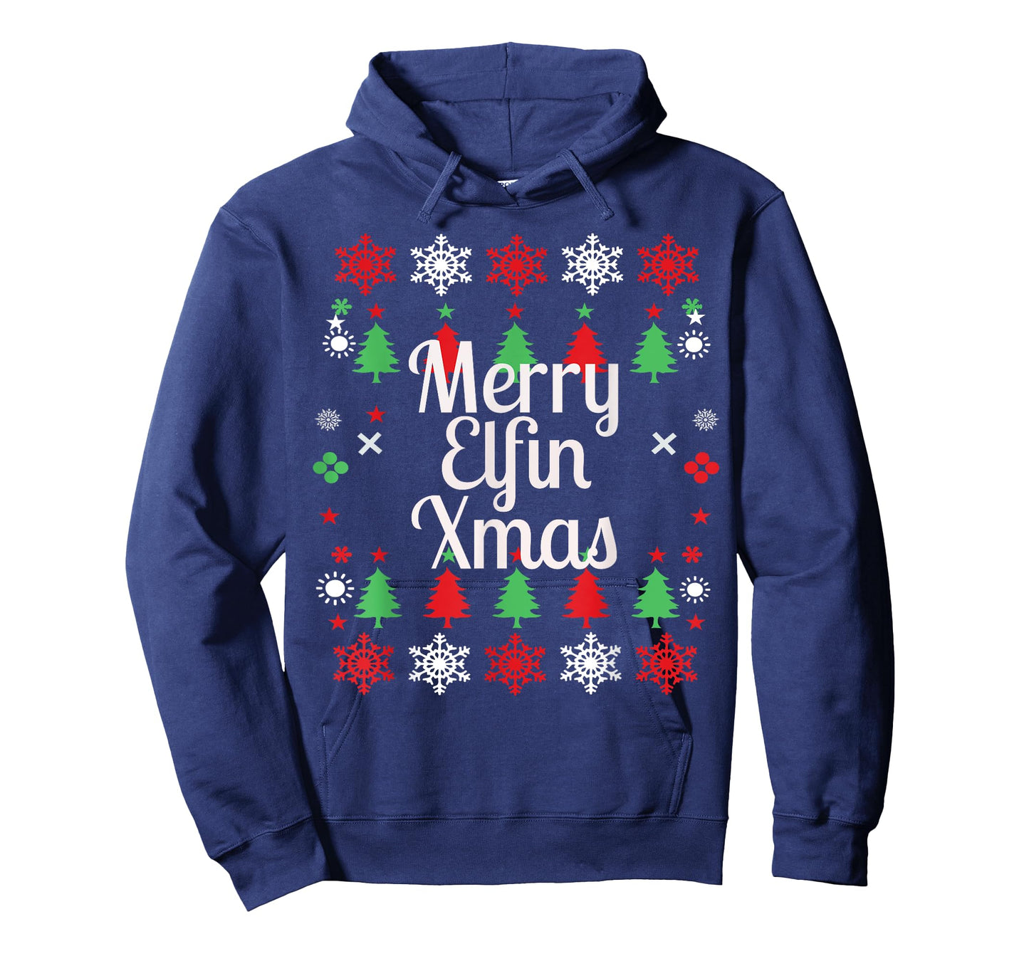 Merry Elfin Xmas Ugly Sweater Christmas T Shirt Funny adult