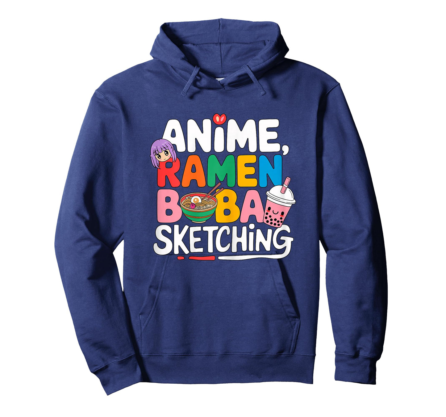 Anime Ramen Boba Sketching T-Shirt