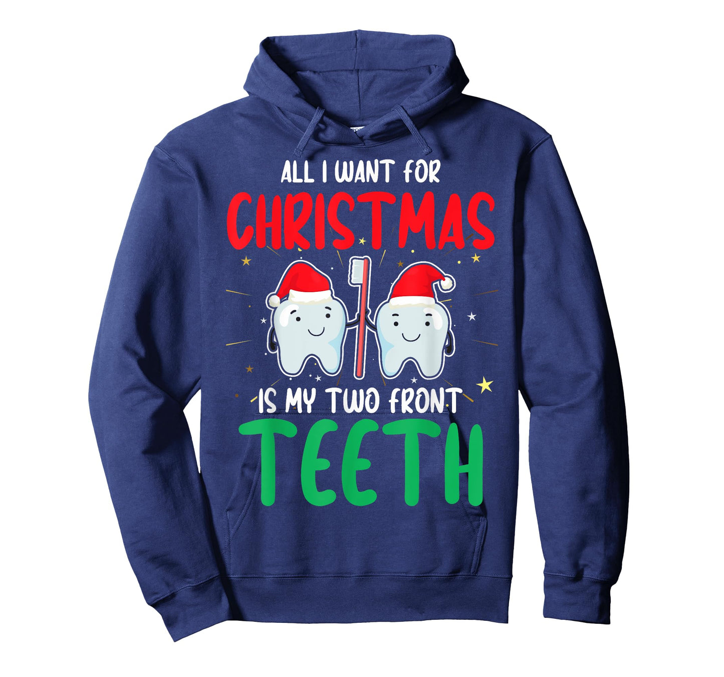 2 Teeth Two Front Teeth My Two Front Teeth Tooth Christmas T-Shirt