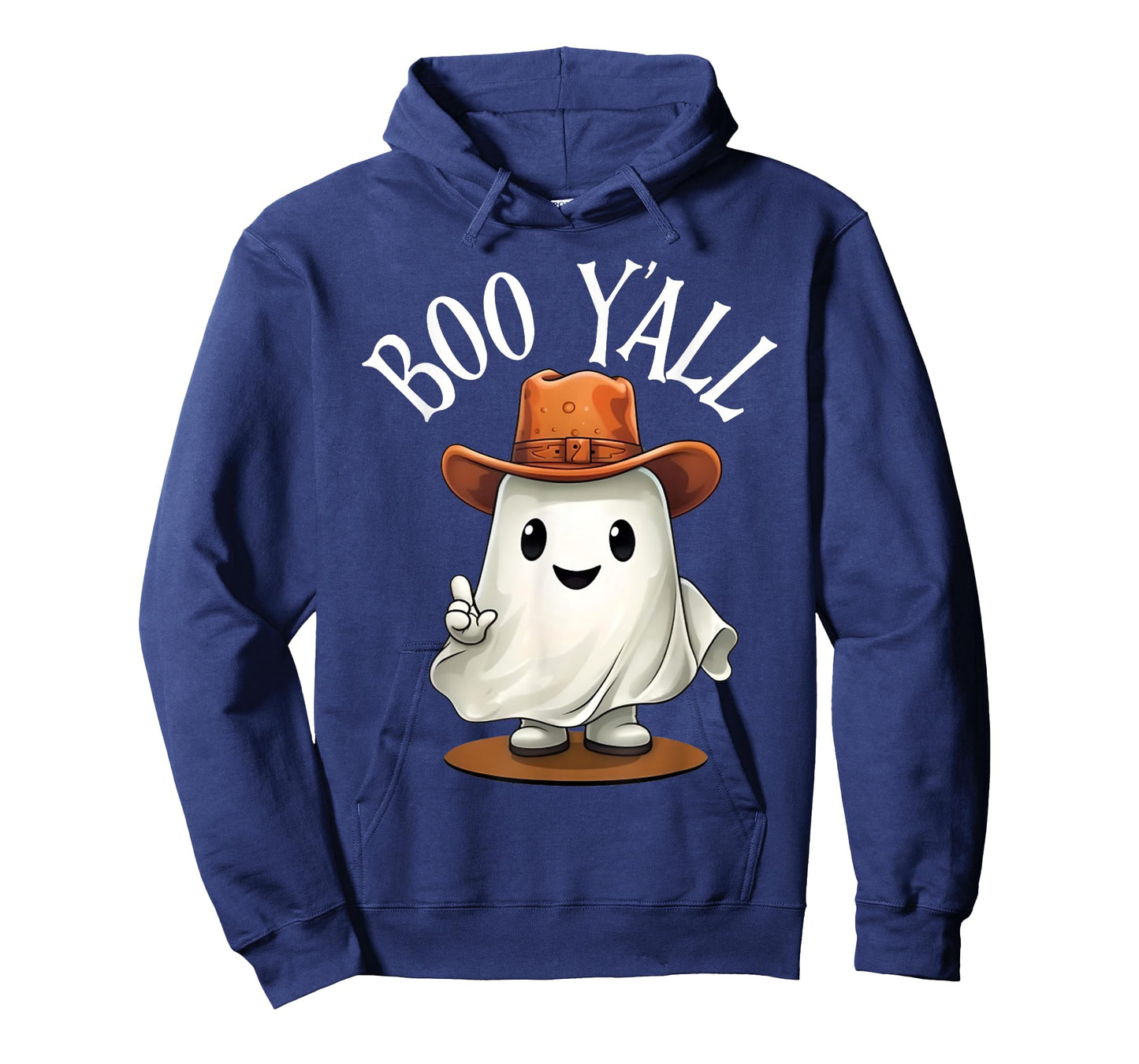Boo Y'all Cowboy Hat Ghost Funny Halloween Costume Southern T-Shirt