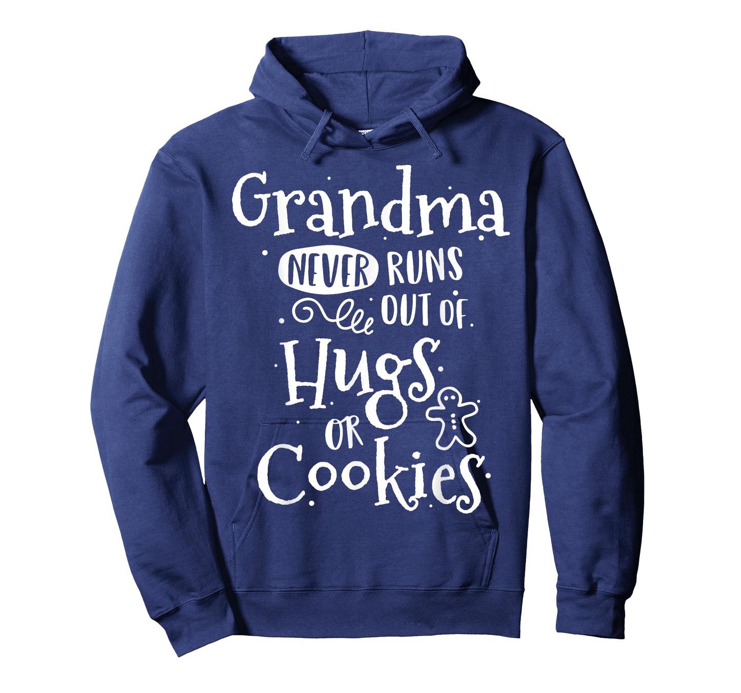 Grandma Never Runs Out Hugs Cookies Baker Christmas Baking T-Shirt