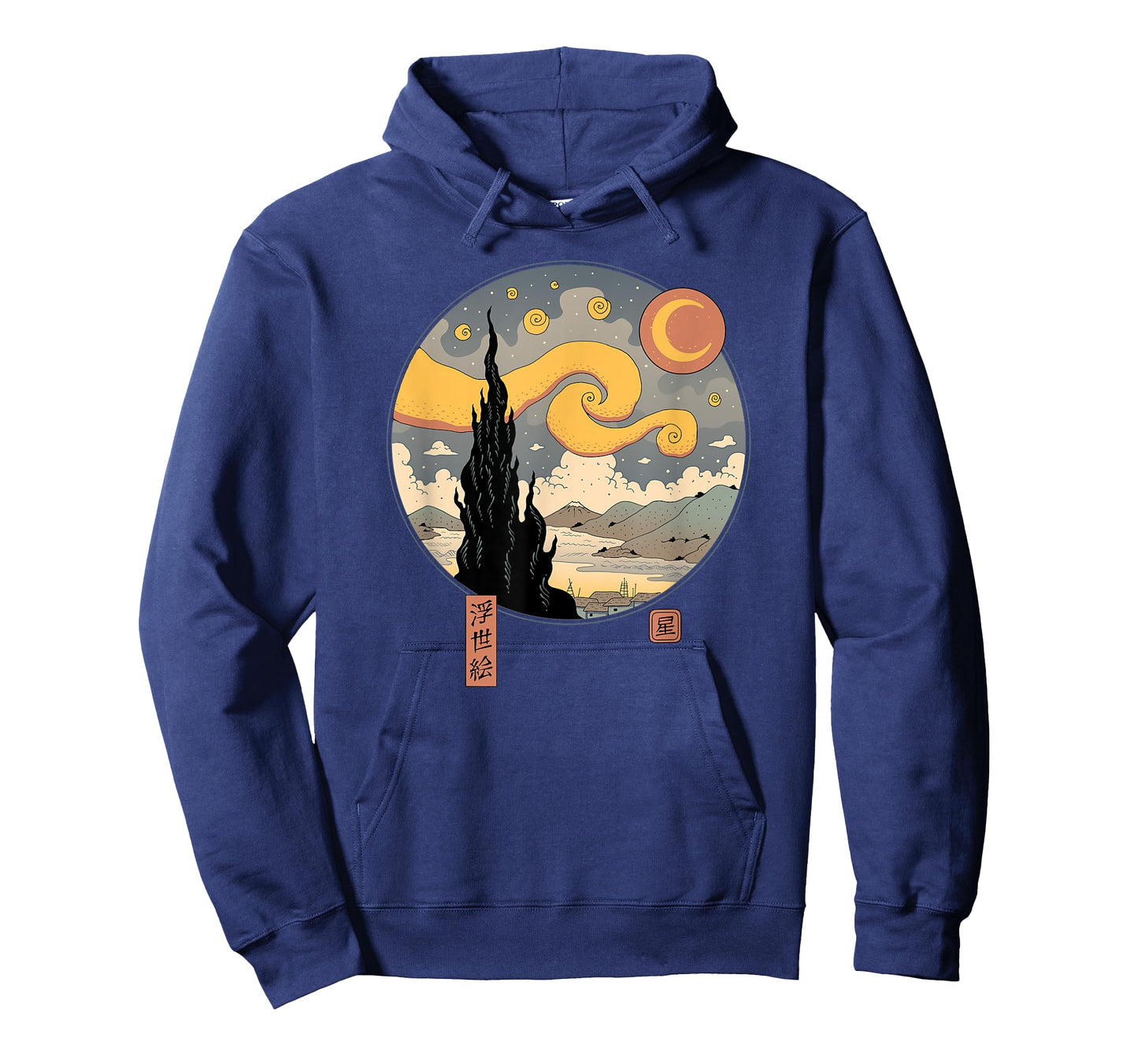 Starry Ukiyo-e Night T-Shirt