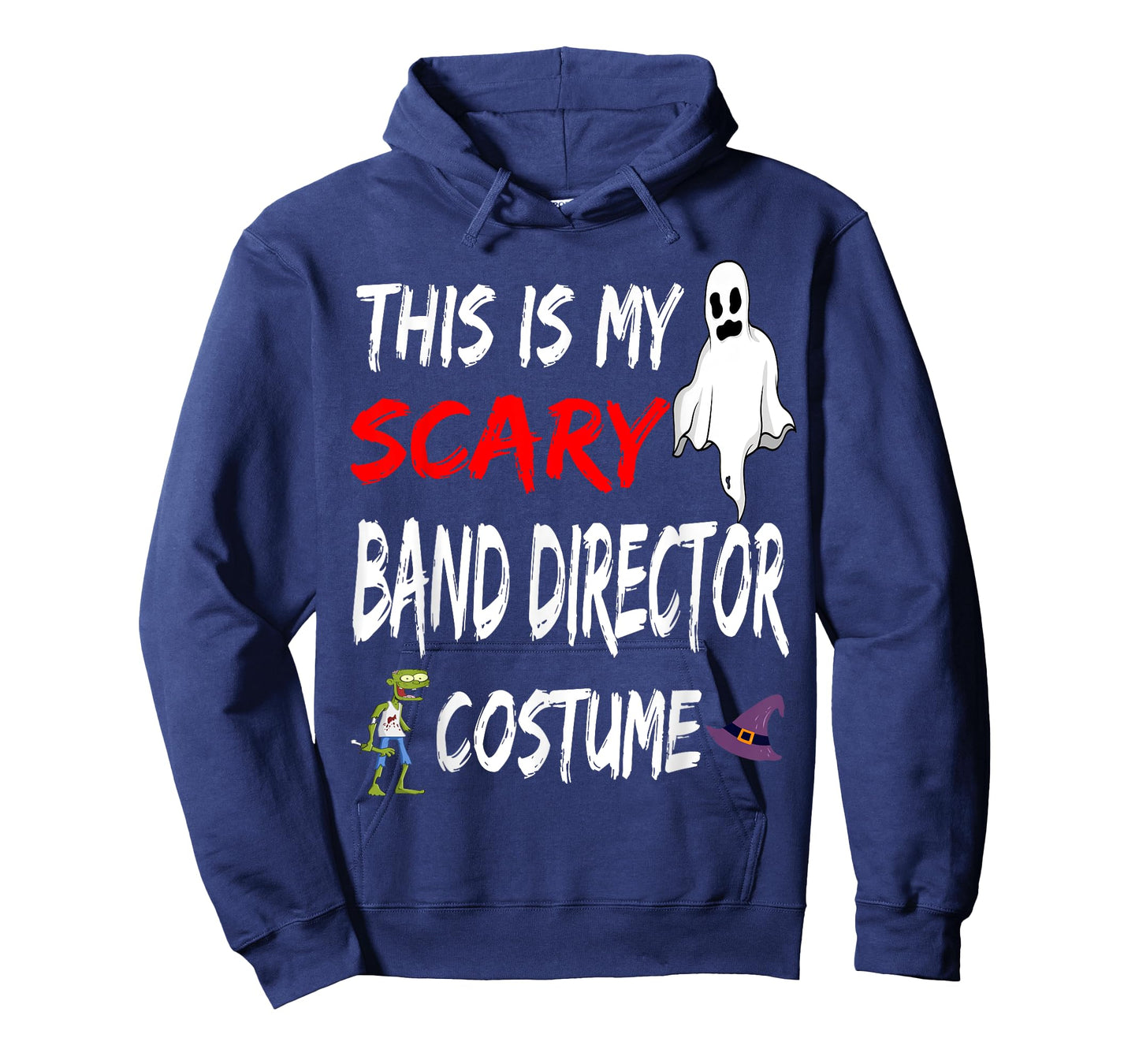 Halloween This Is My Scary Band Director Costume Witch Ghost T-Shirt