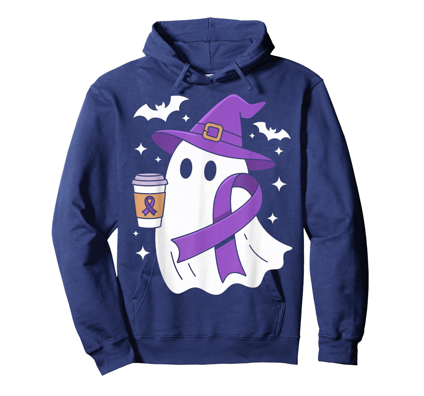 Halloween Ghost Purple Domestic Violence Awareness Men Women T-Shirt
