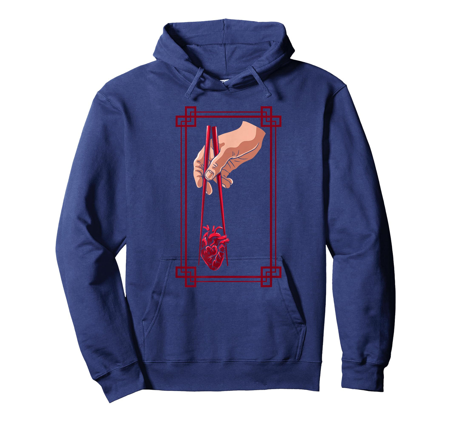 Weird Goth Chopstick Heart Japanese Aesthetic Anime Lover T-Shirt