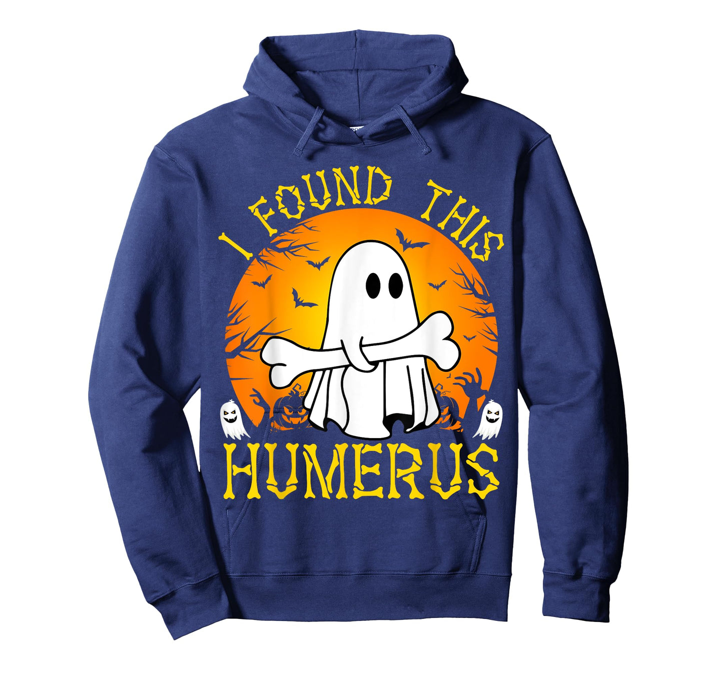 I Found This Humerus Funny Halloween Ghost Bone Spooky T-Shirt