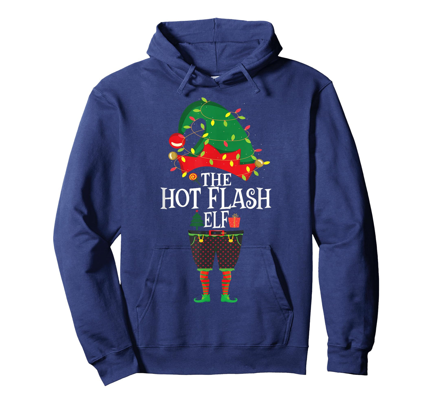 Christmas Family Matching Funny Menopause The Elf Hot Flash T-Shirt