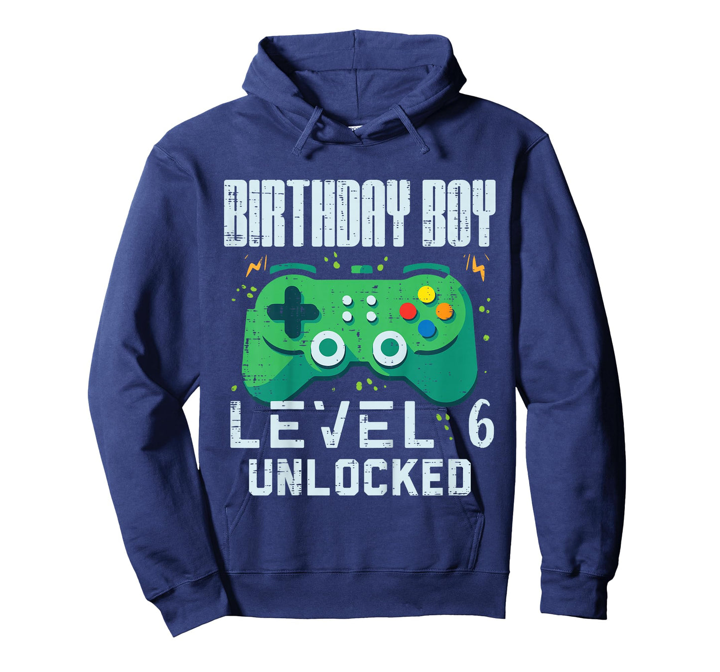 Birthday Boy Level 6 Unlocked Gamer Controller 6th Bday Boys T-Shirt
