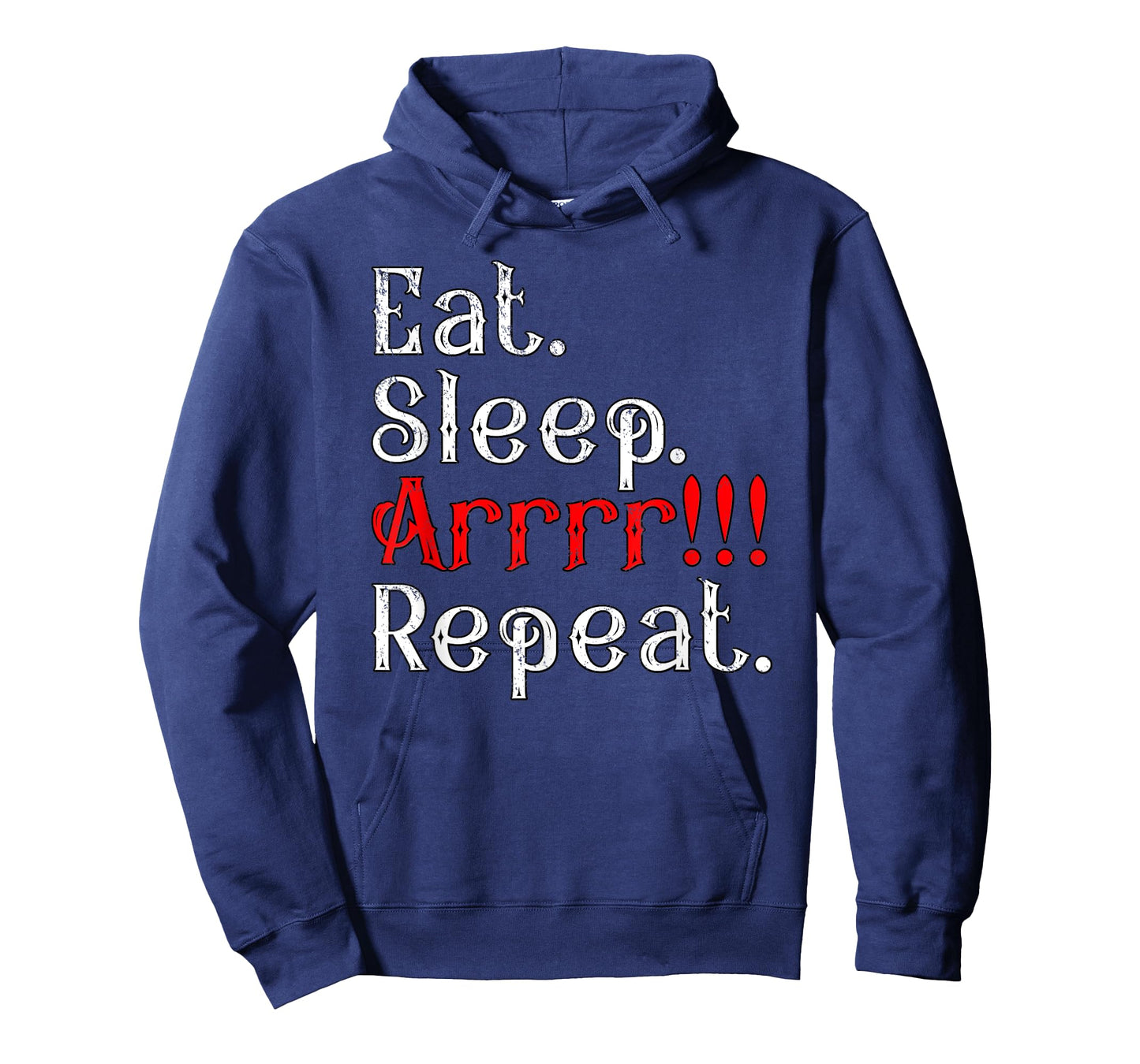 Eat Sleep Arrr Repeat Funny Halloween Pirate Captain Outfit T-Shirt