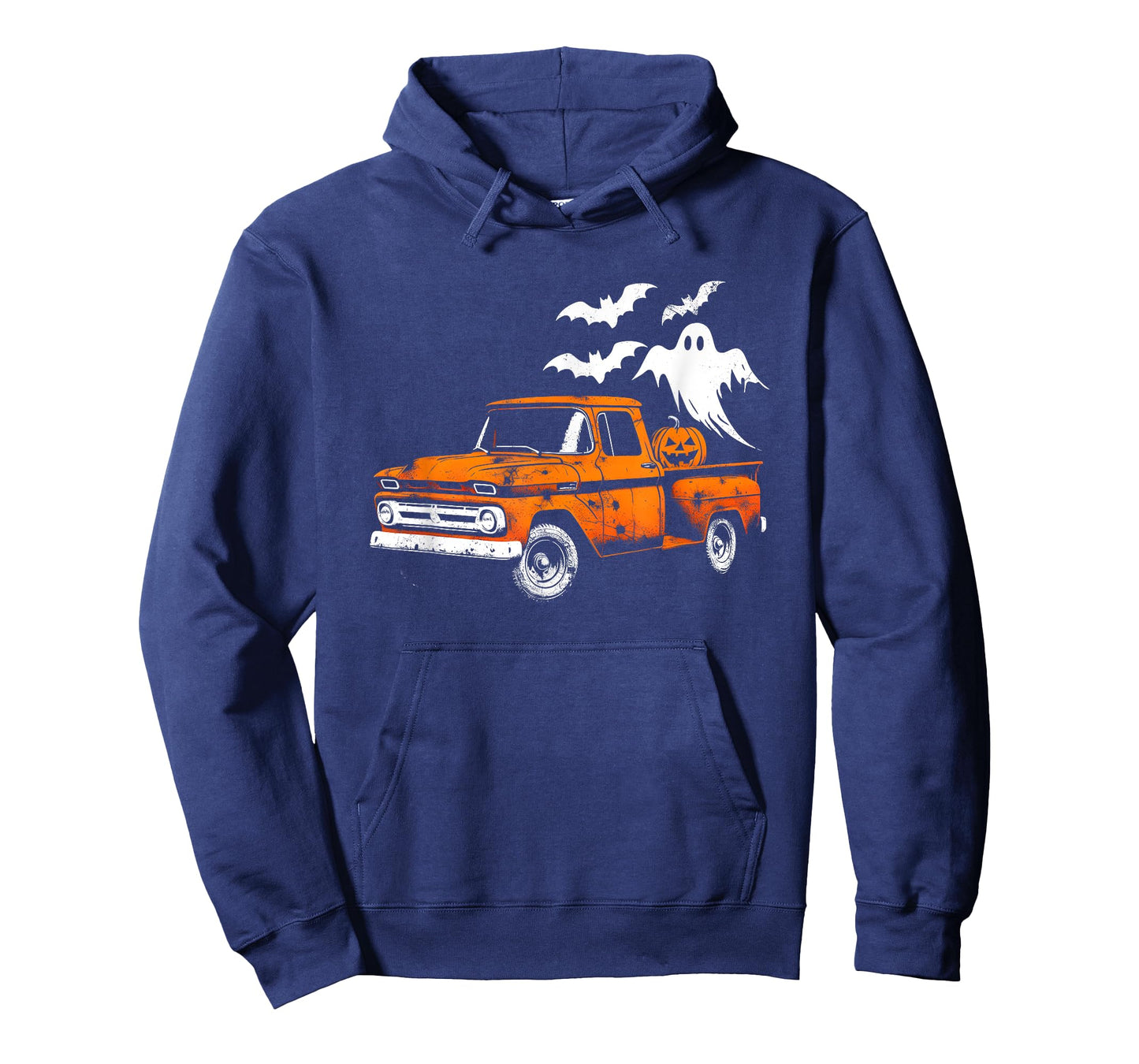 Jack O' Lantern Pickup Truck - Creepy Ghosts Halloween Lover T-Shirt