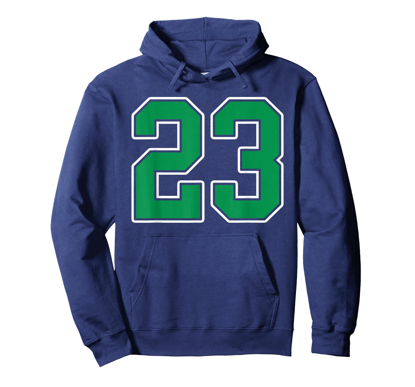Kelly Green White Number 23 Jersey Player Uniform #23 T-Shirt