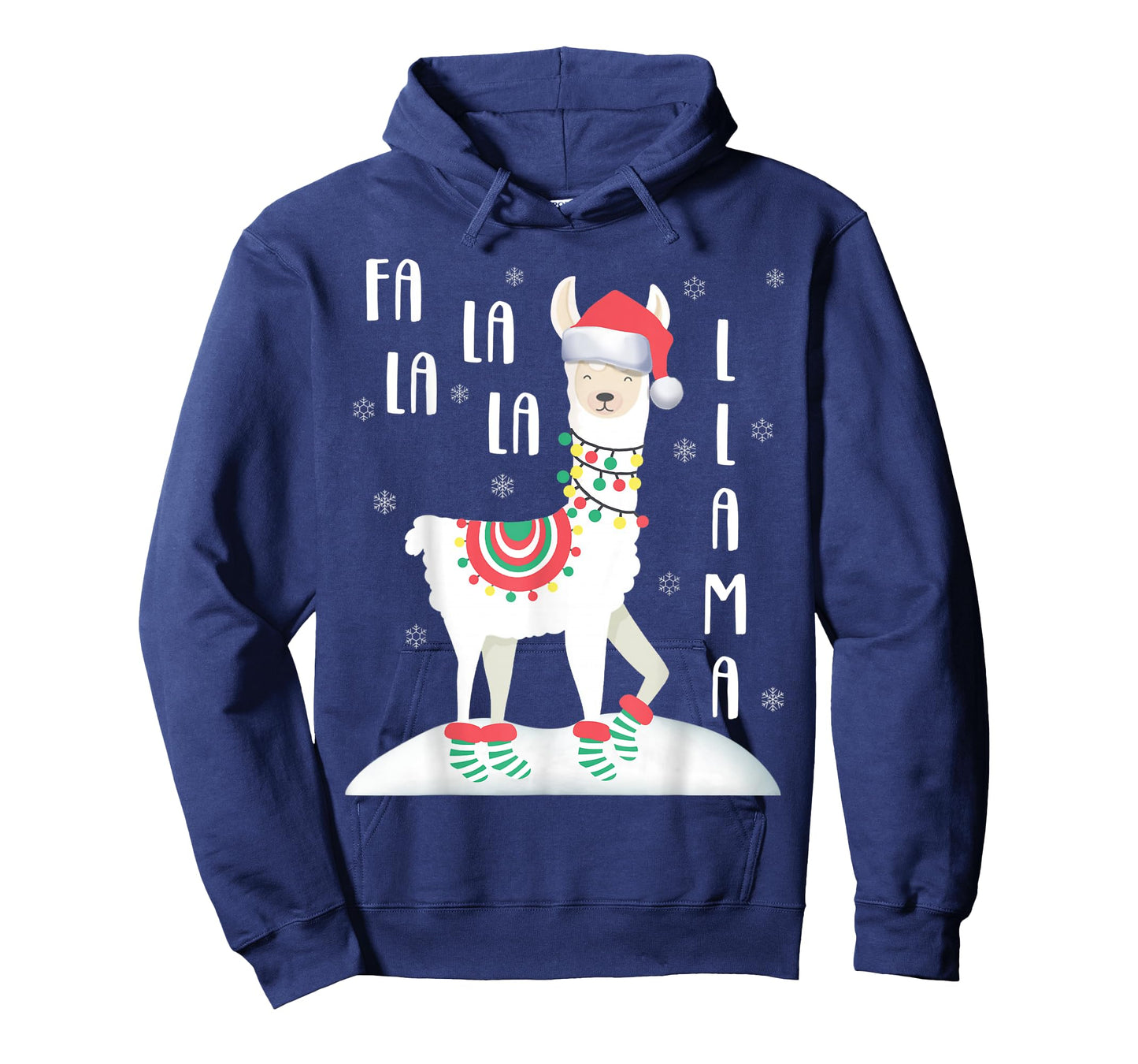 FA LA LA LLAMA Santa Shirt Christmas Funny Gift Xmas T-Shirt
