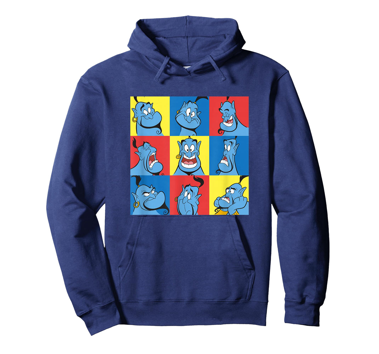 Disney Aladdin Genie Many Emotions Panel Big Chest Portrait T-Shirt