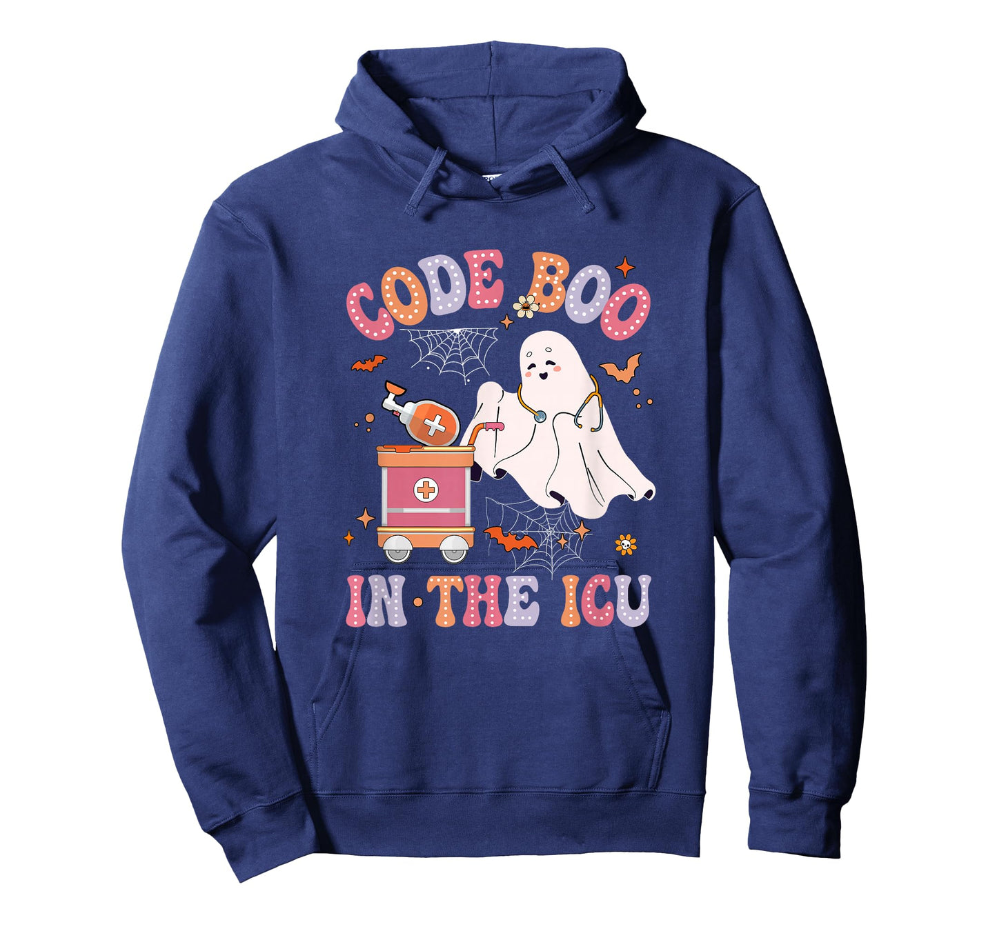 Ghost Code Boo In The Icu Nursing Nurse Halloween Costume T-Shirt