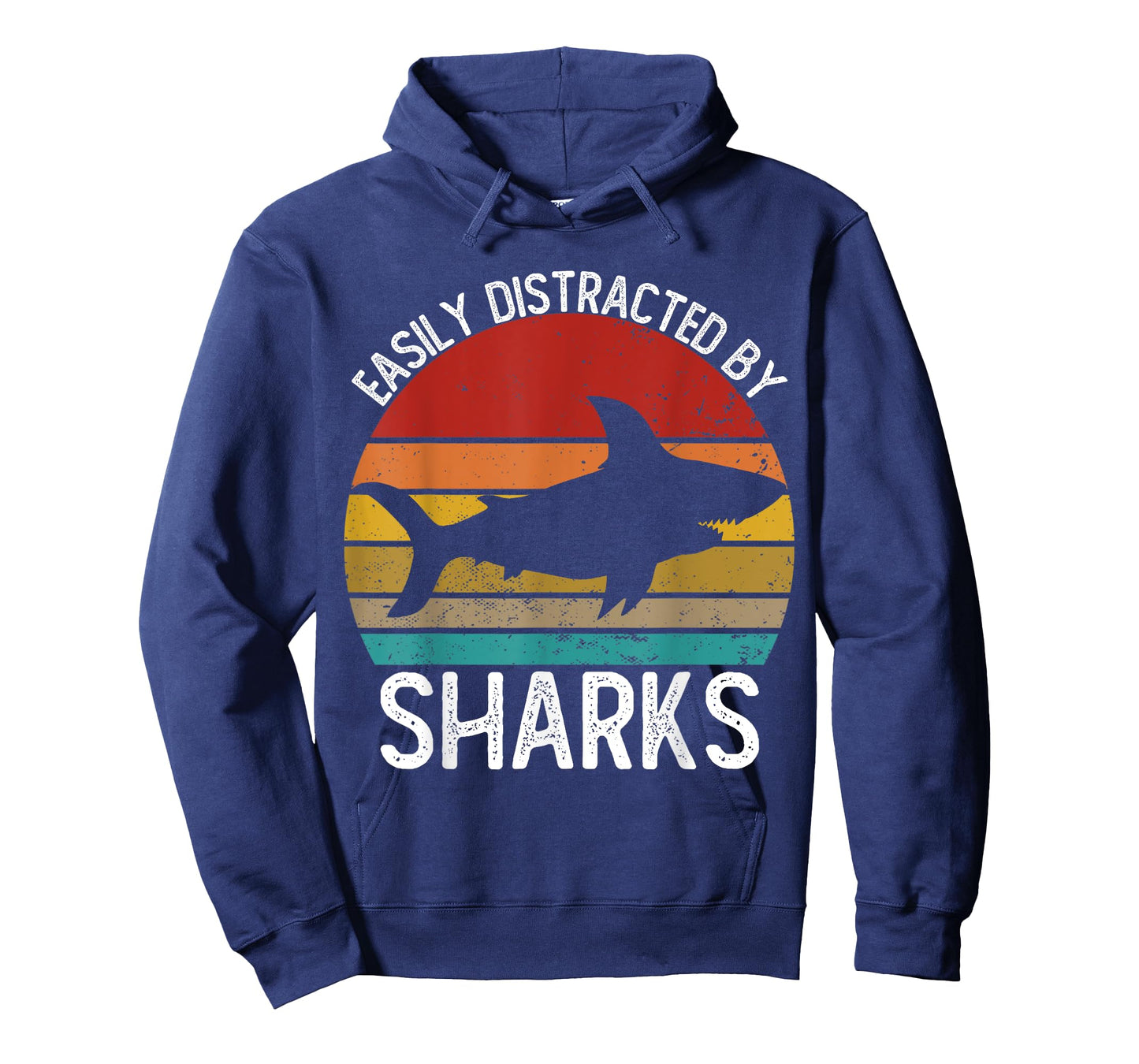 Easily Distracted By Sharks Shirts Vintage Shark T-Shirt