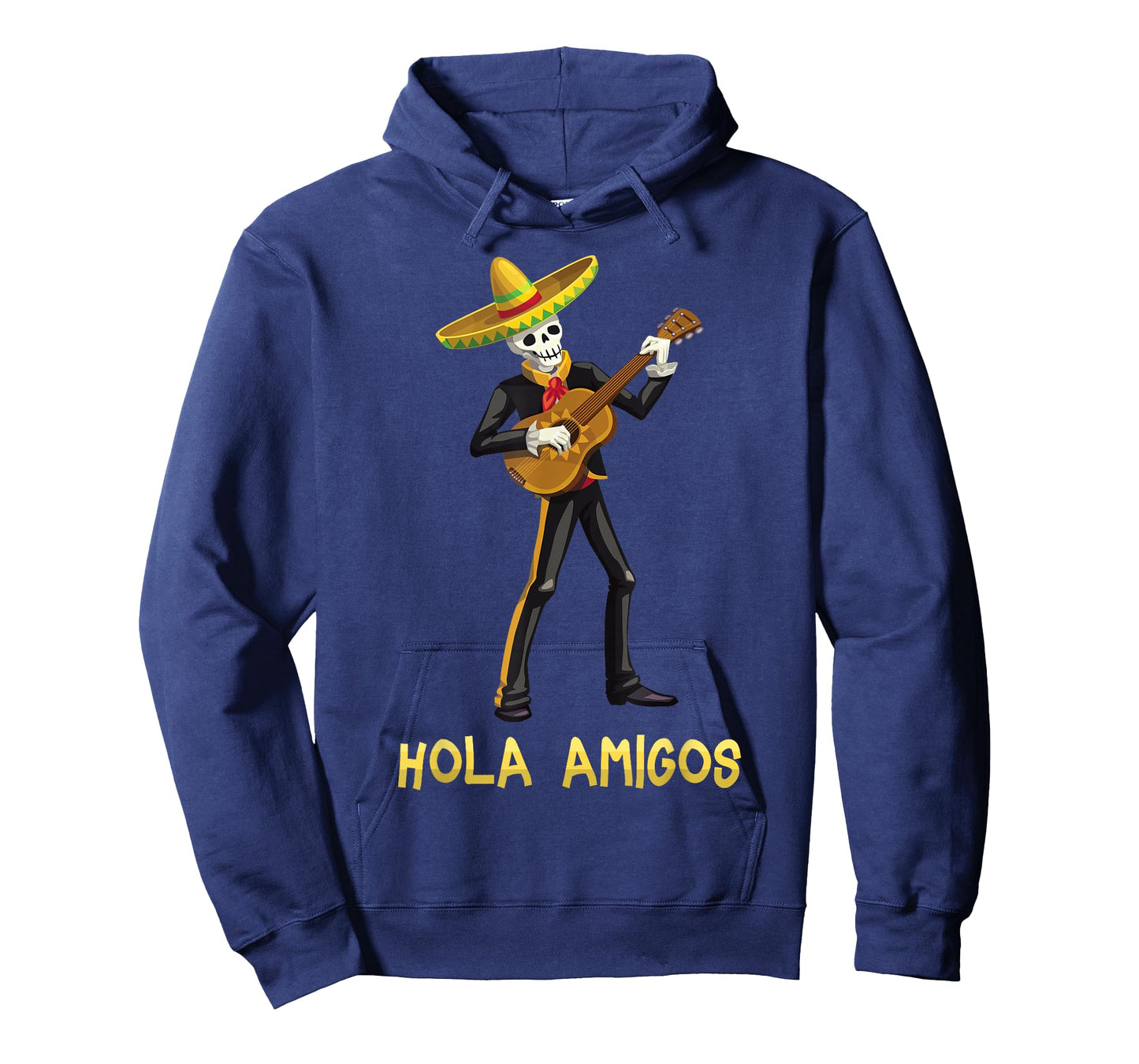 Mexican Halloween - Hola Amigos - Skull - Guitar - Costume T-Shirt