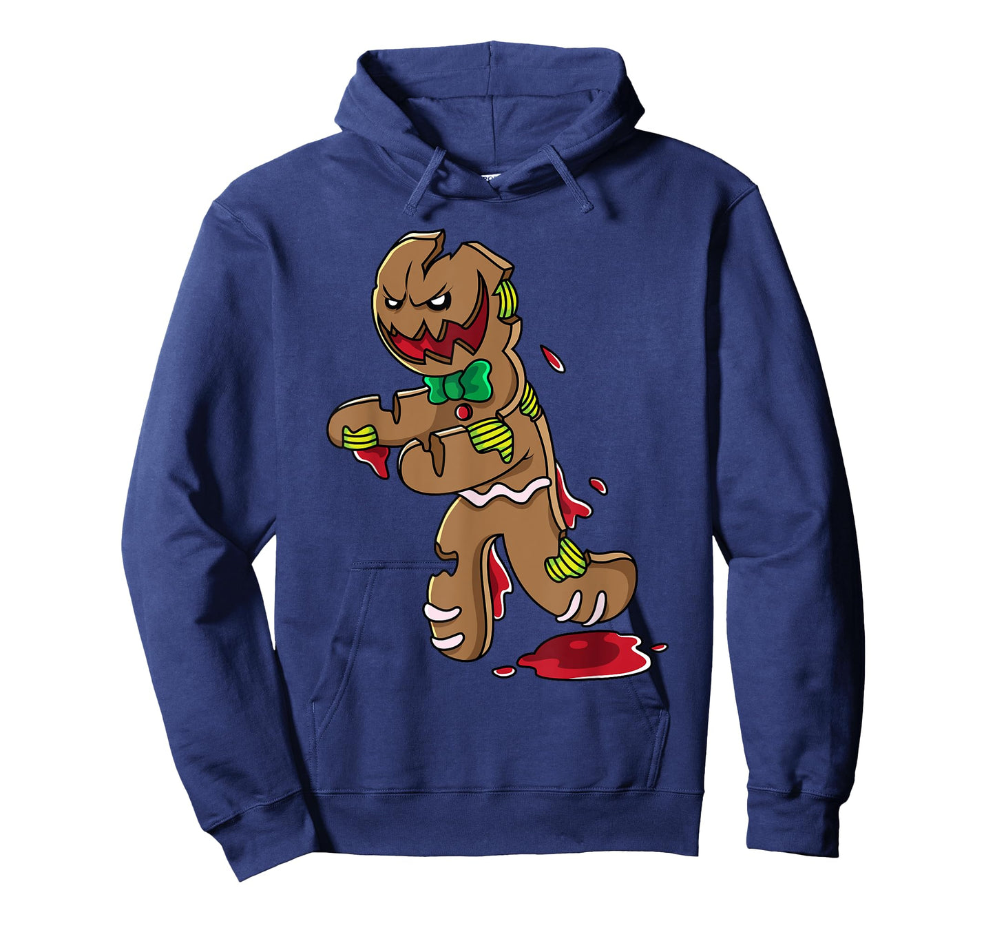 Scary Zombie Gingerbread Man Christmas Horror Krampus Cookie T-Shirt