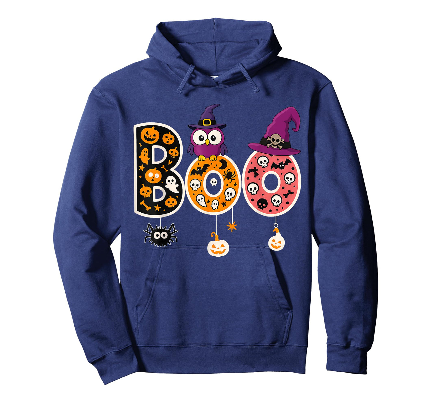 Boo Halloween Costume Spiders Ghosts Pumkin Witch Hat T-Shirt