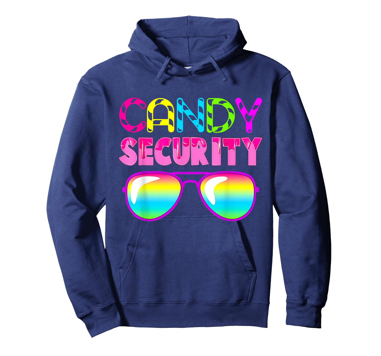 Candy Security Candy Squad Sunglasses Colorful Halloween T-Shirt