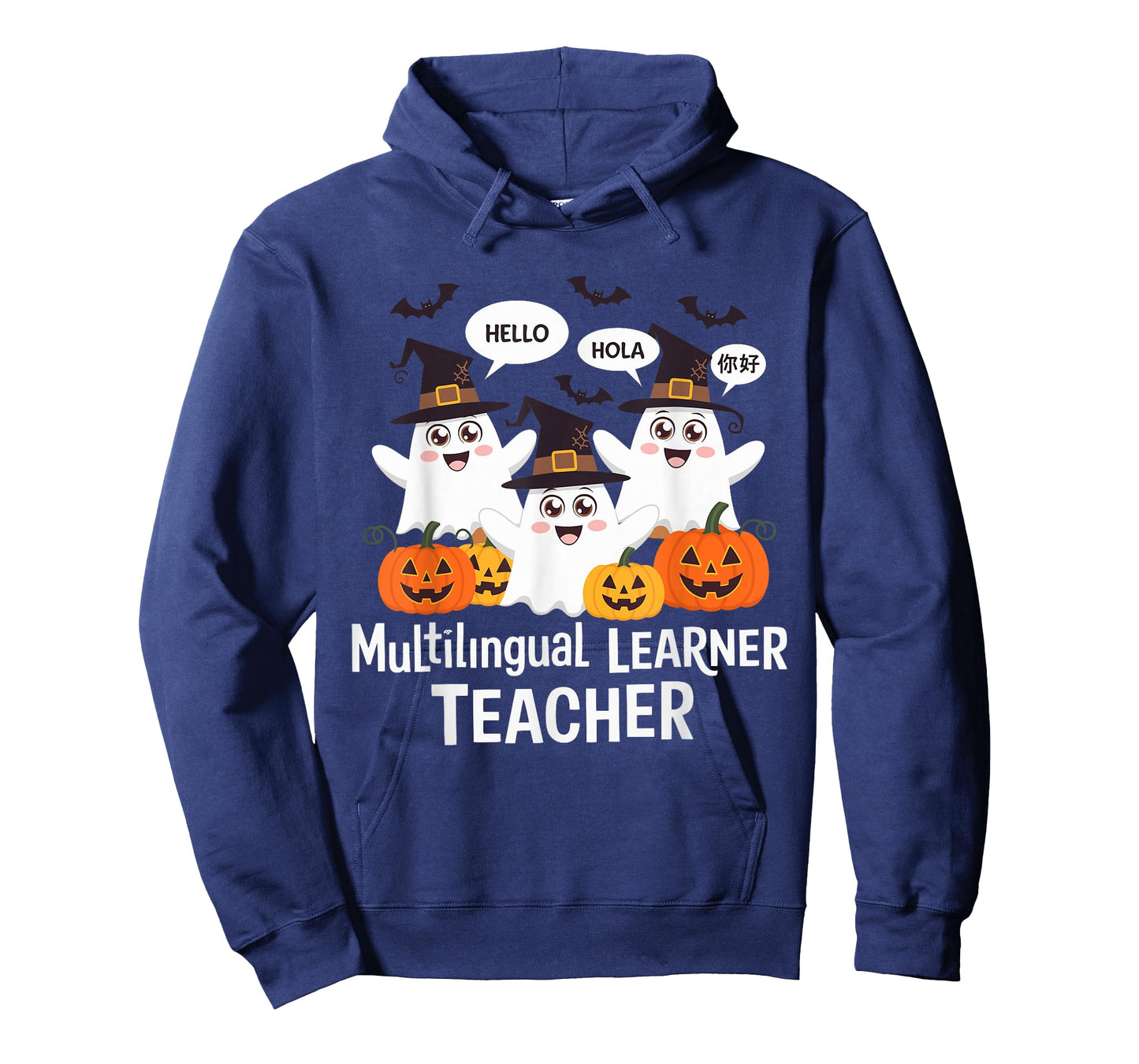 Multilingual Learner Teacher Spooky Halloween ESL Teacher T-Shirt