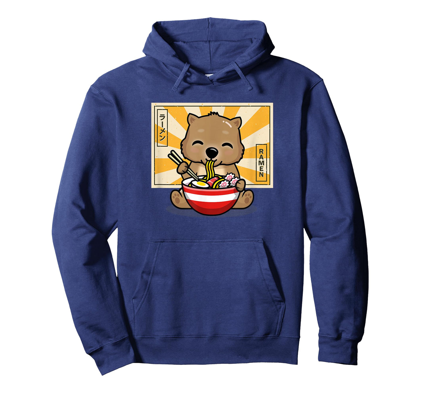 Funny Cartoon Kawaii Kids Boys Girl Anime Ramen Wombat Lover T-Shirt