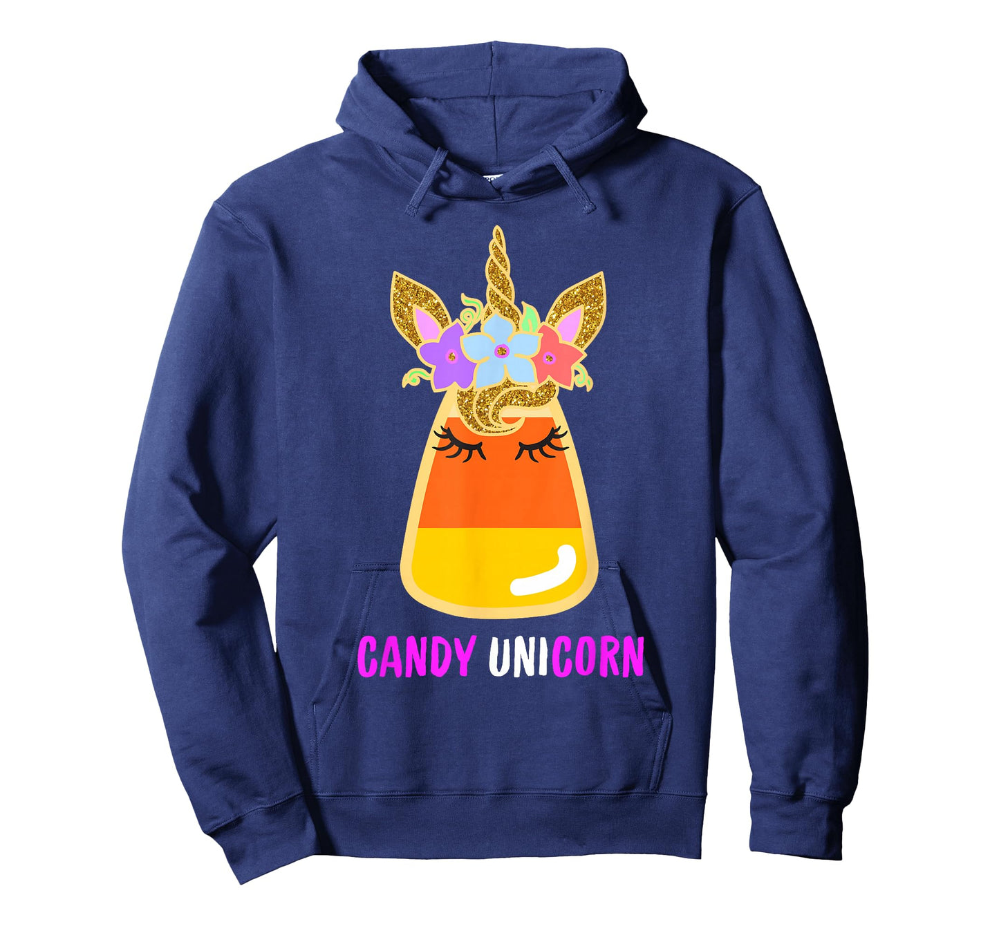 Candy Corn Unicorn Shirt, Halloween Unicorn for Girls T-Shirt