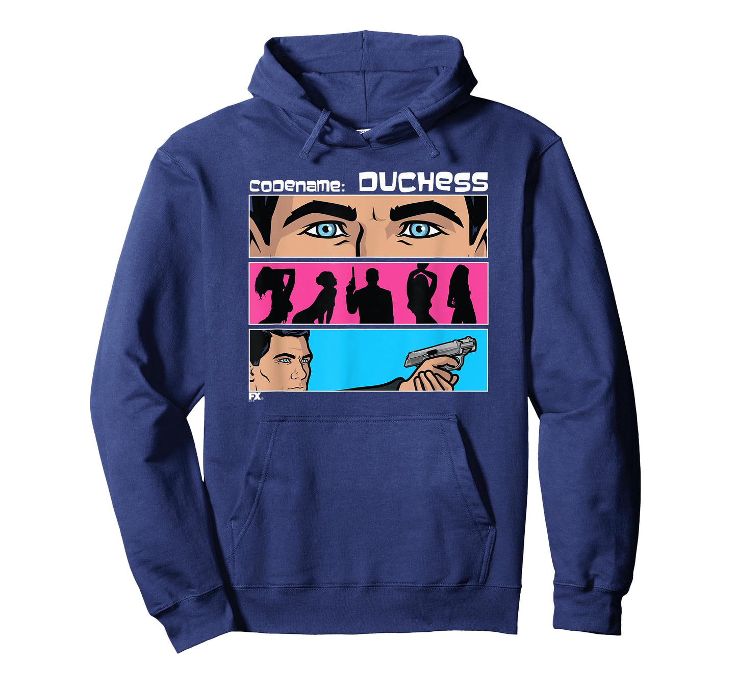Archer Colorful Retro Silhouettes 60's Inspired Cartoon T-Shirt