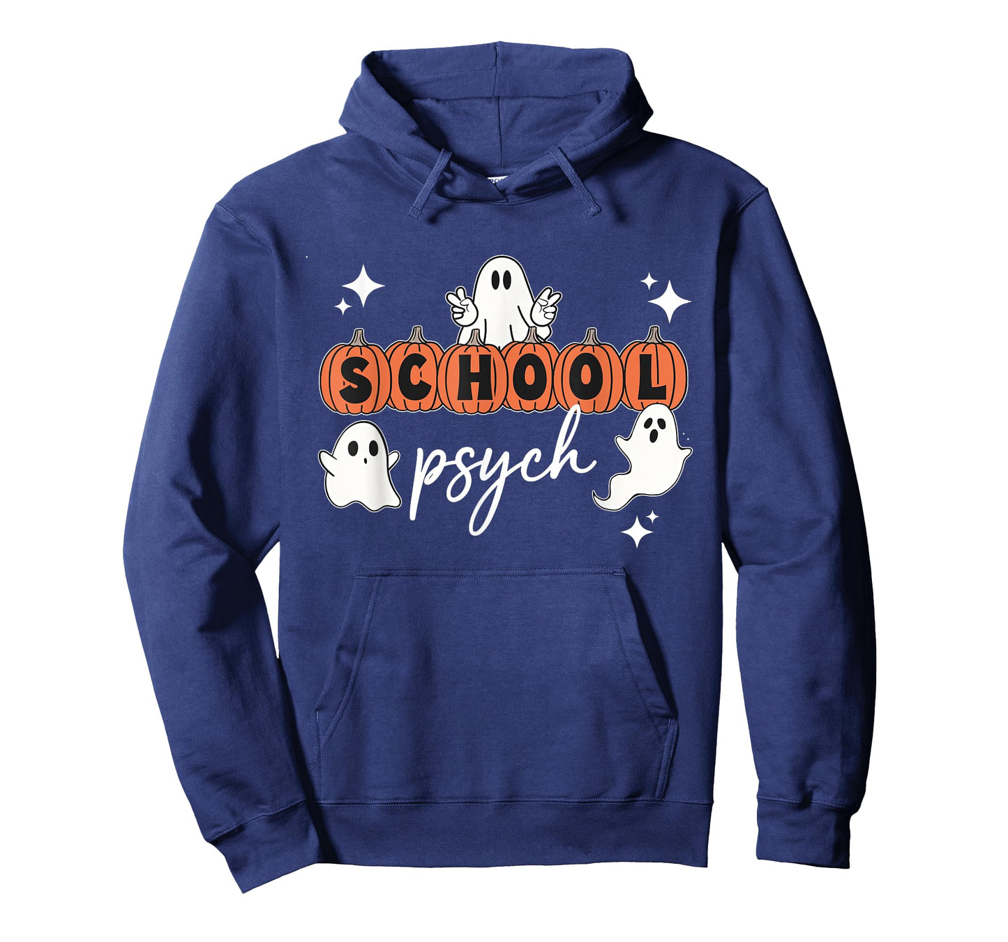 Halloween School Psych Pumpkin Ghost Boo Crew Spooky Season T-Shirt