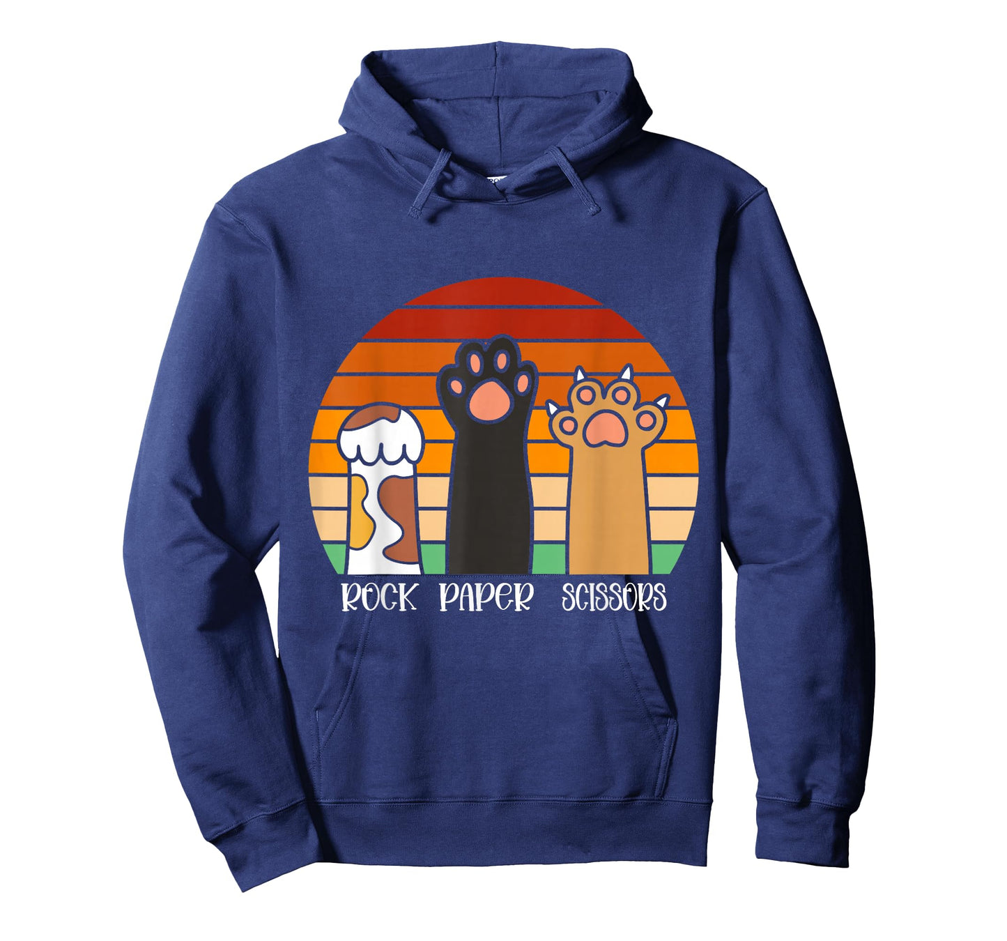 Rock Paper Scissors Game Kitten Lover Animal Paws Cat T-Shirt